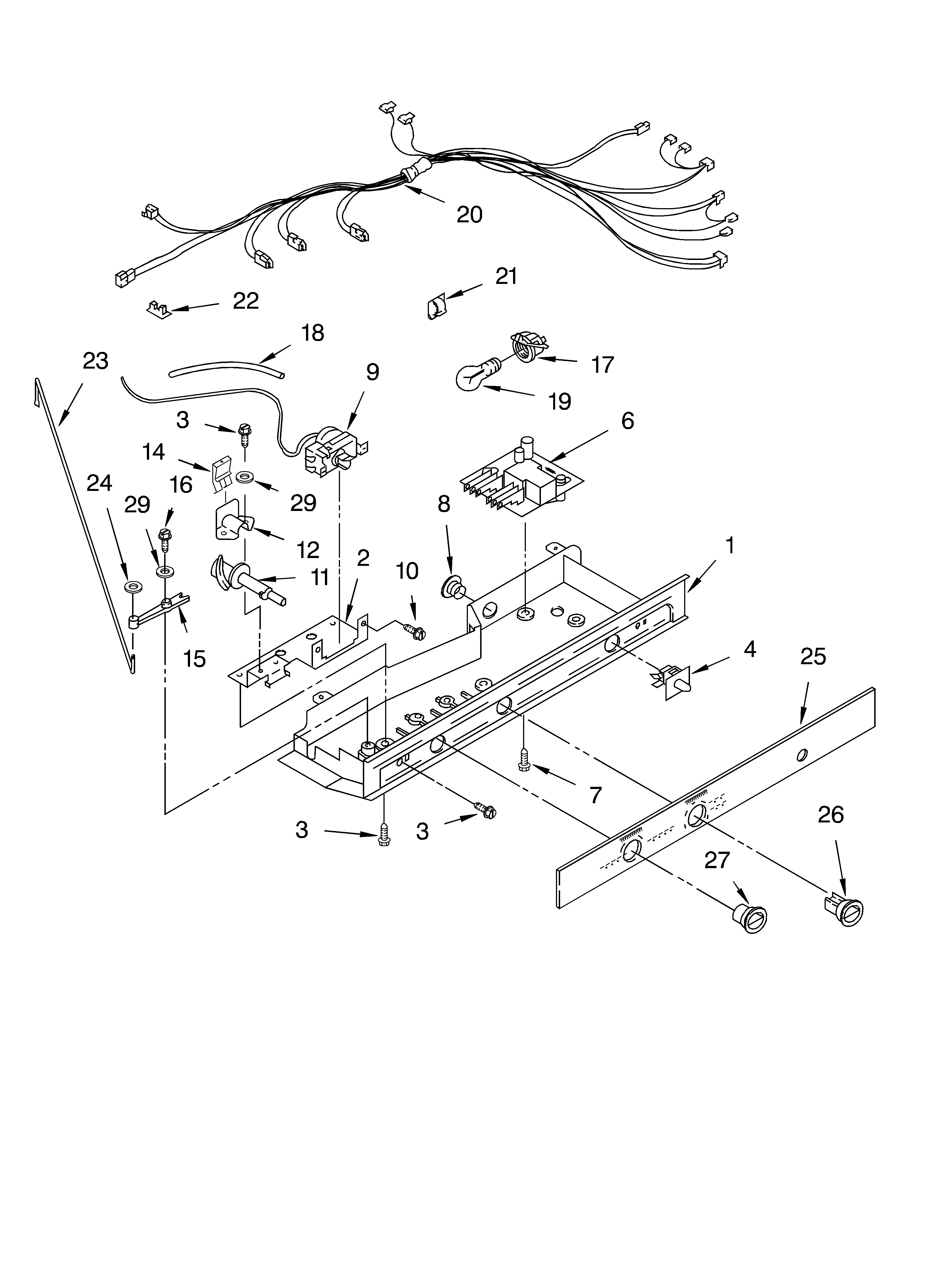 Whirlpool BRS70ZRANA02 control parts diagram