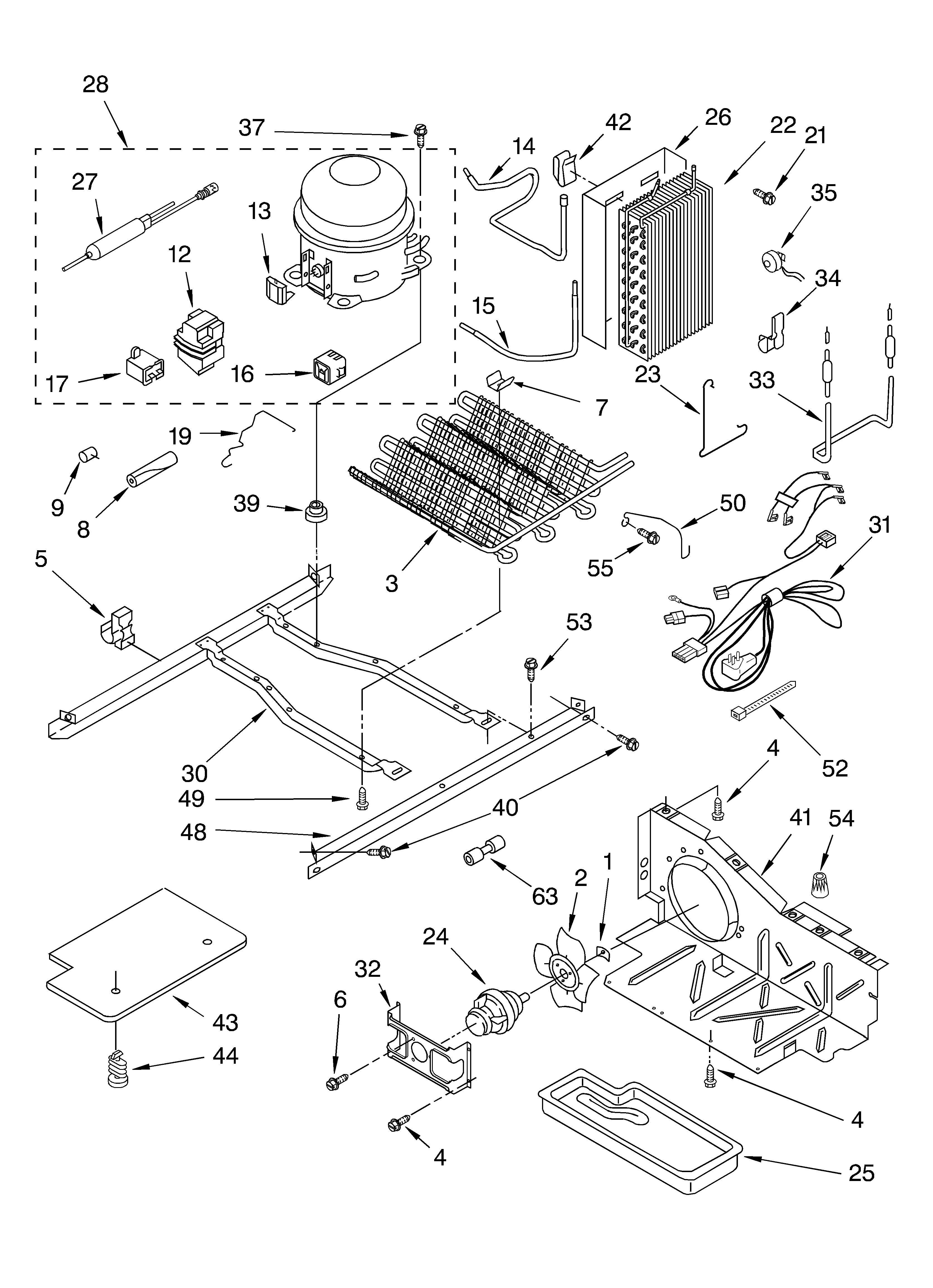 Crosley CS25AFXKT02 unit parts diagram