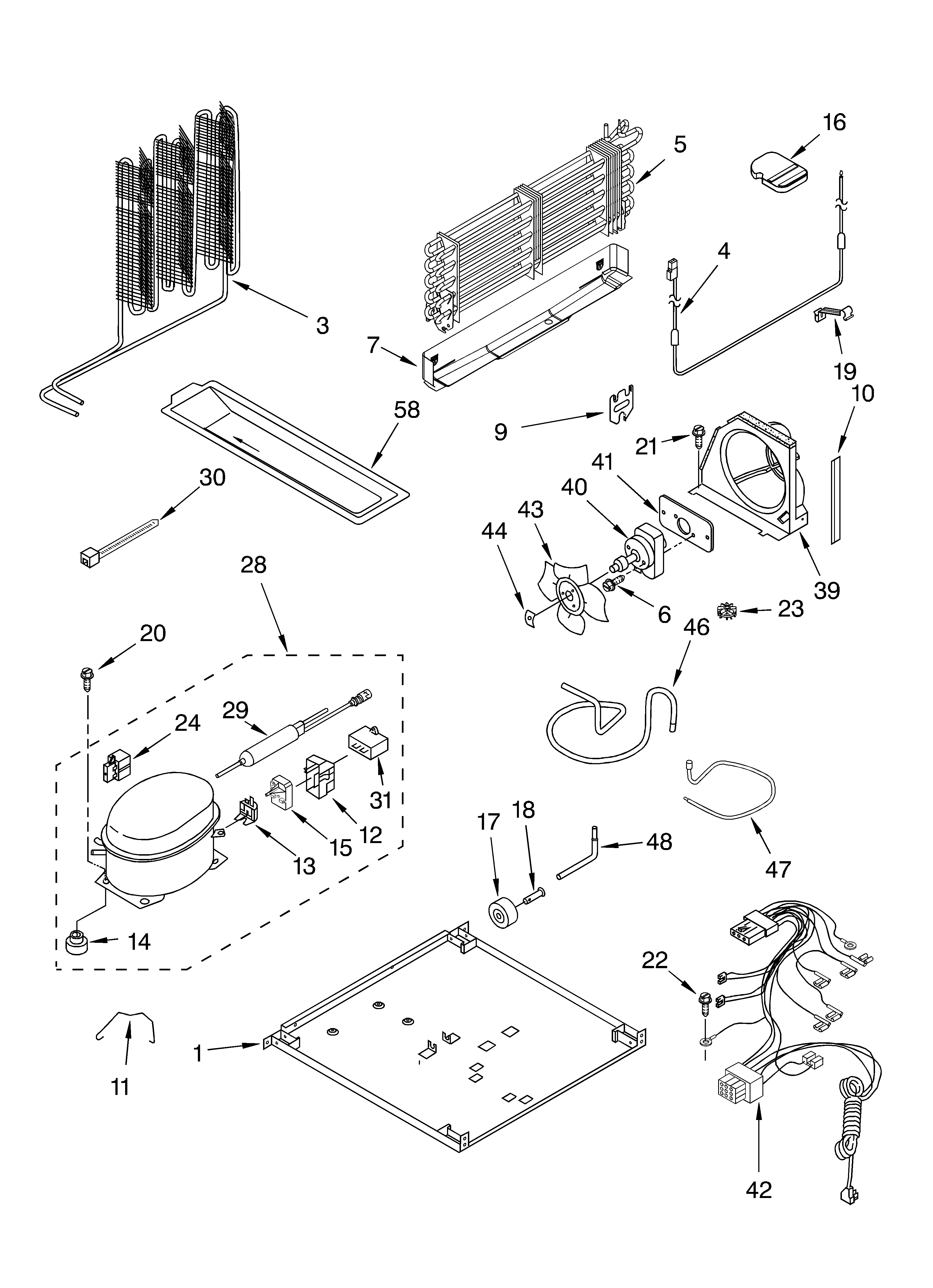 Whirlpool ET1CHMXKT08 unit parts diagram