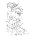 Whirlpool ET9AHTXLQ01 shelf parts diagram