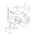 Whirlpool GBD307PDB09 upper oven parts diagram