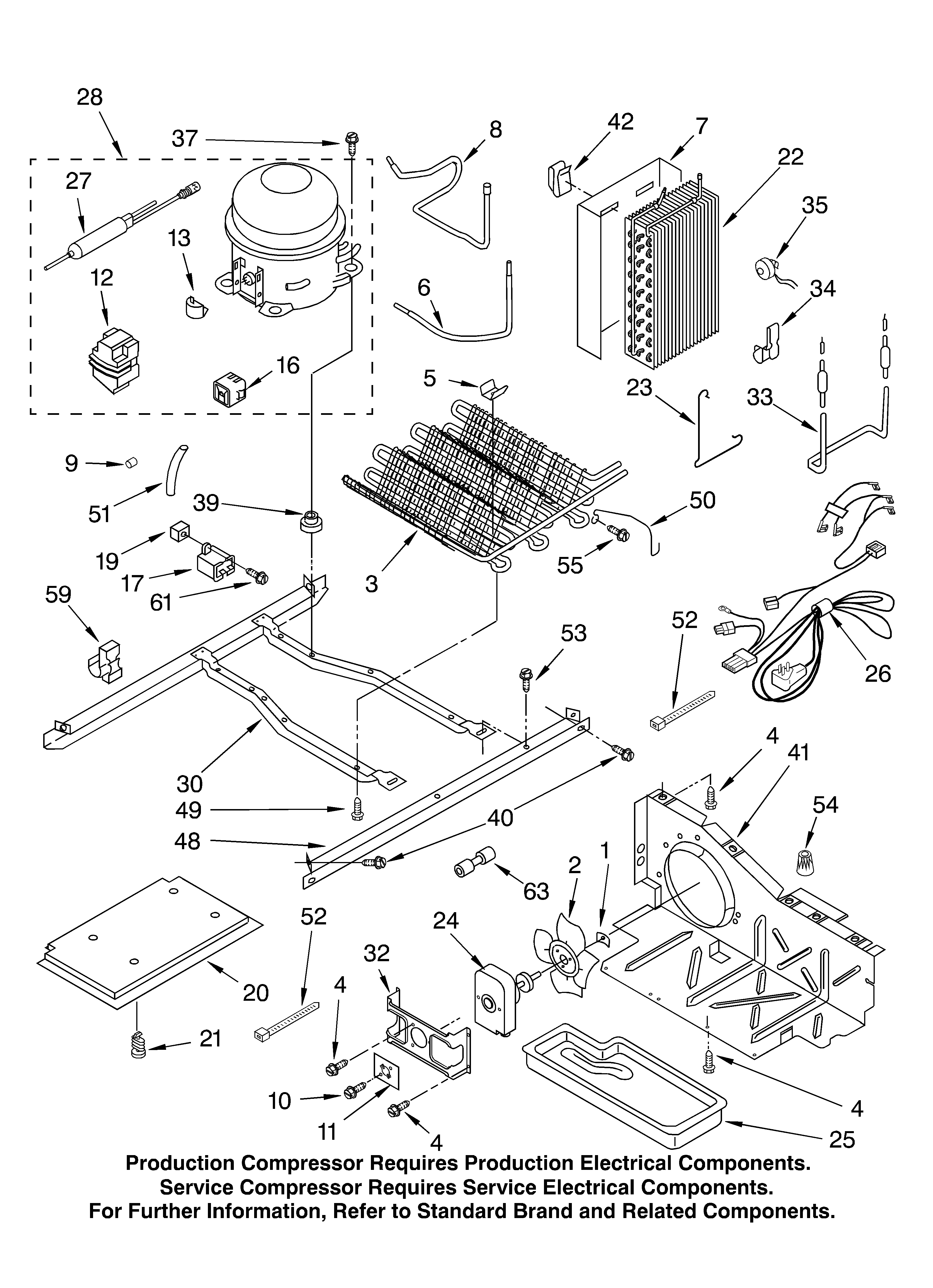 KitchenAid KSRA25FKSS01 unit parts diagram