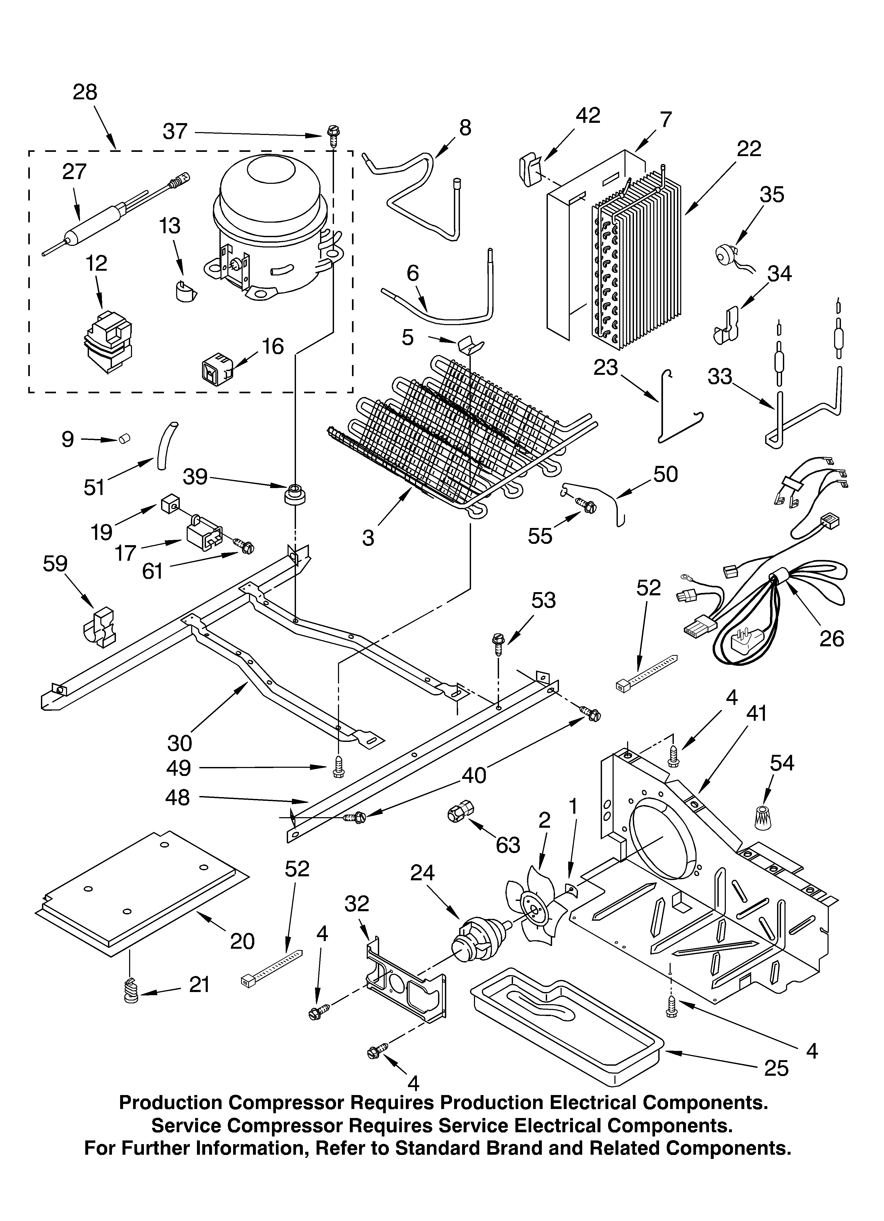 KitchenAid KSRB25FKSS03 unit parts diagram