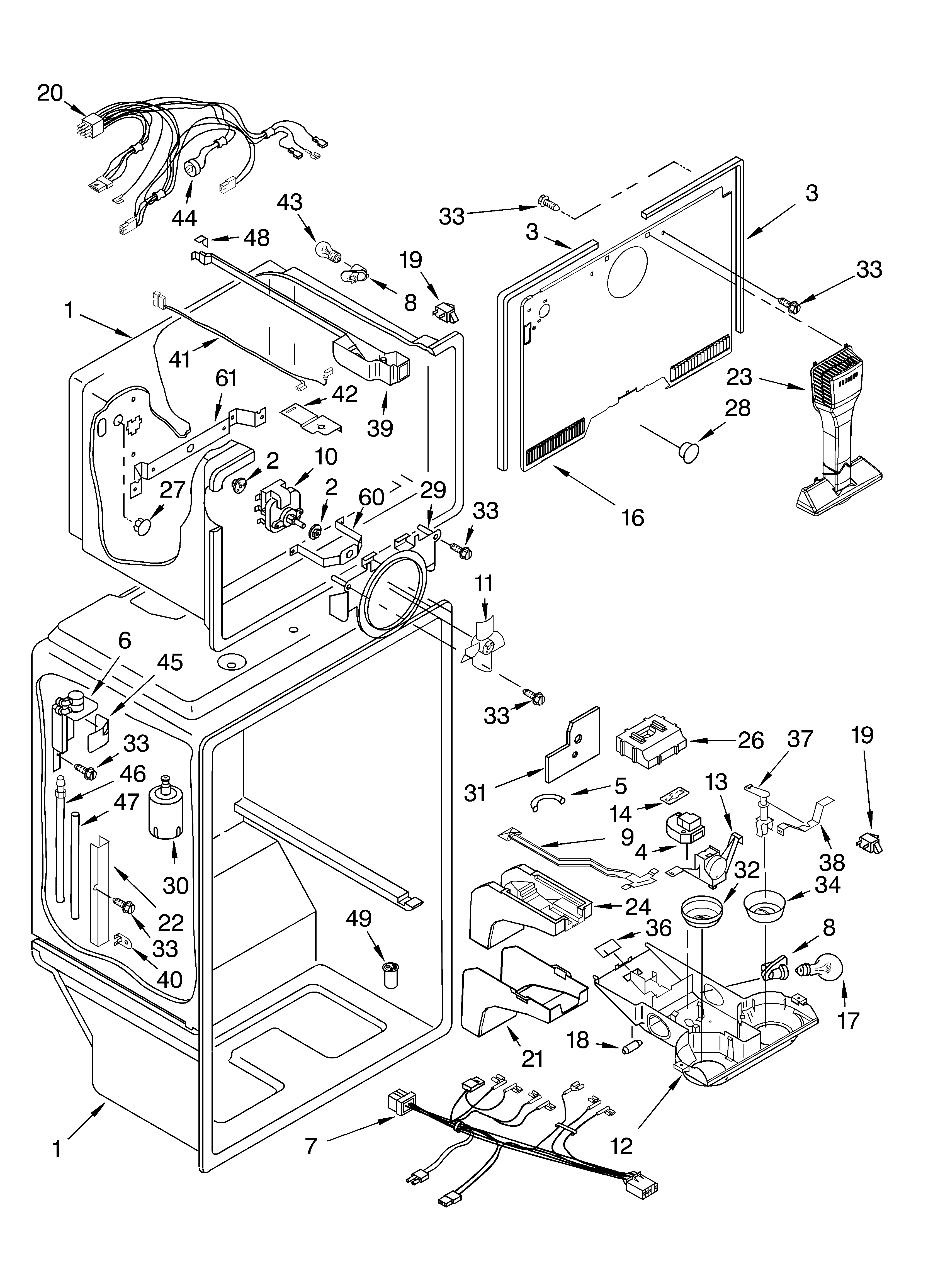KitchenAid KTRP22EKSS02 liner parts diagram