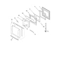 Whirlpool RBS305PDB16 oven door parts diagram
