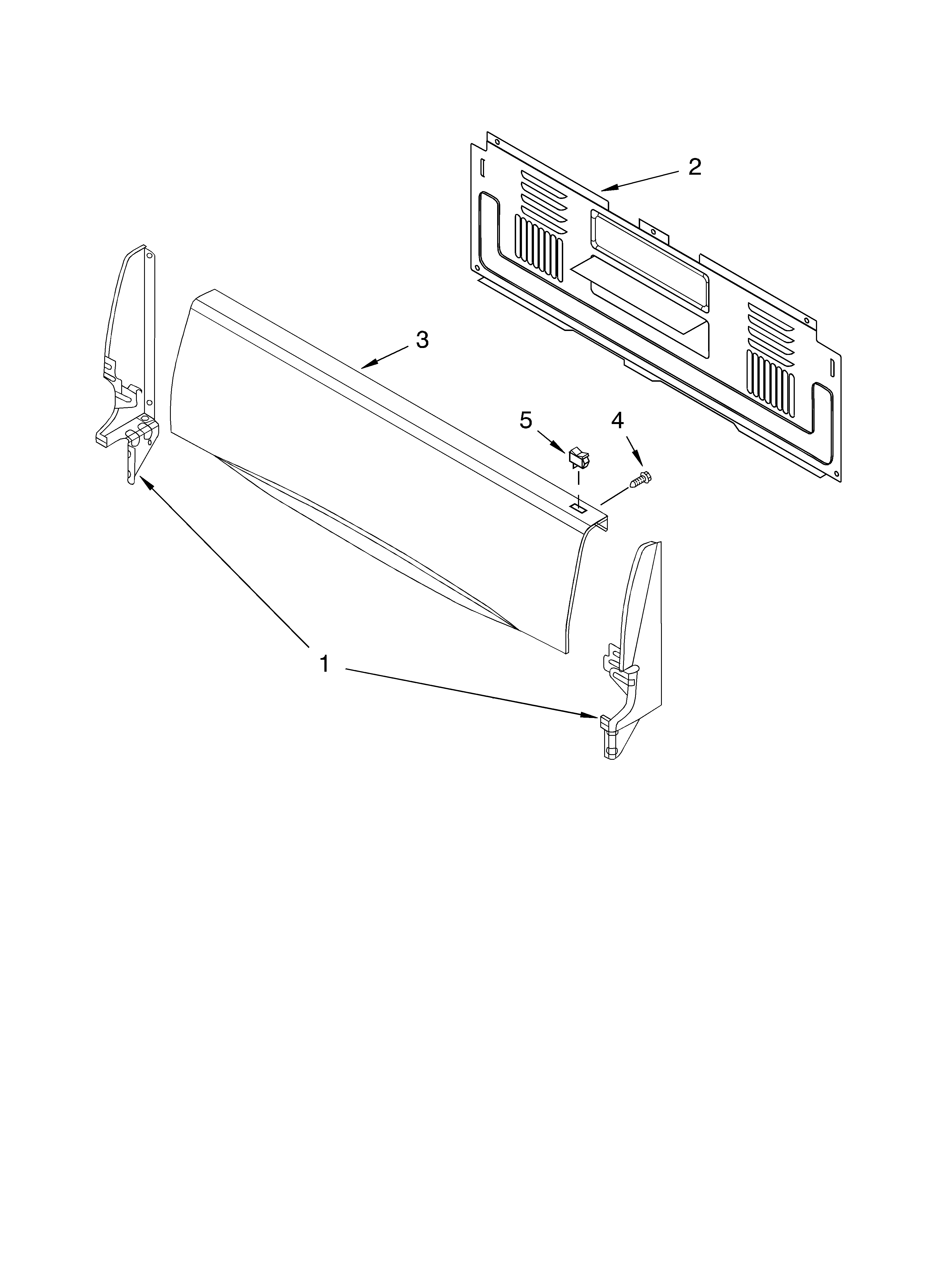 Whirlpool SF303PEKW1 backguard parts diagram