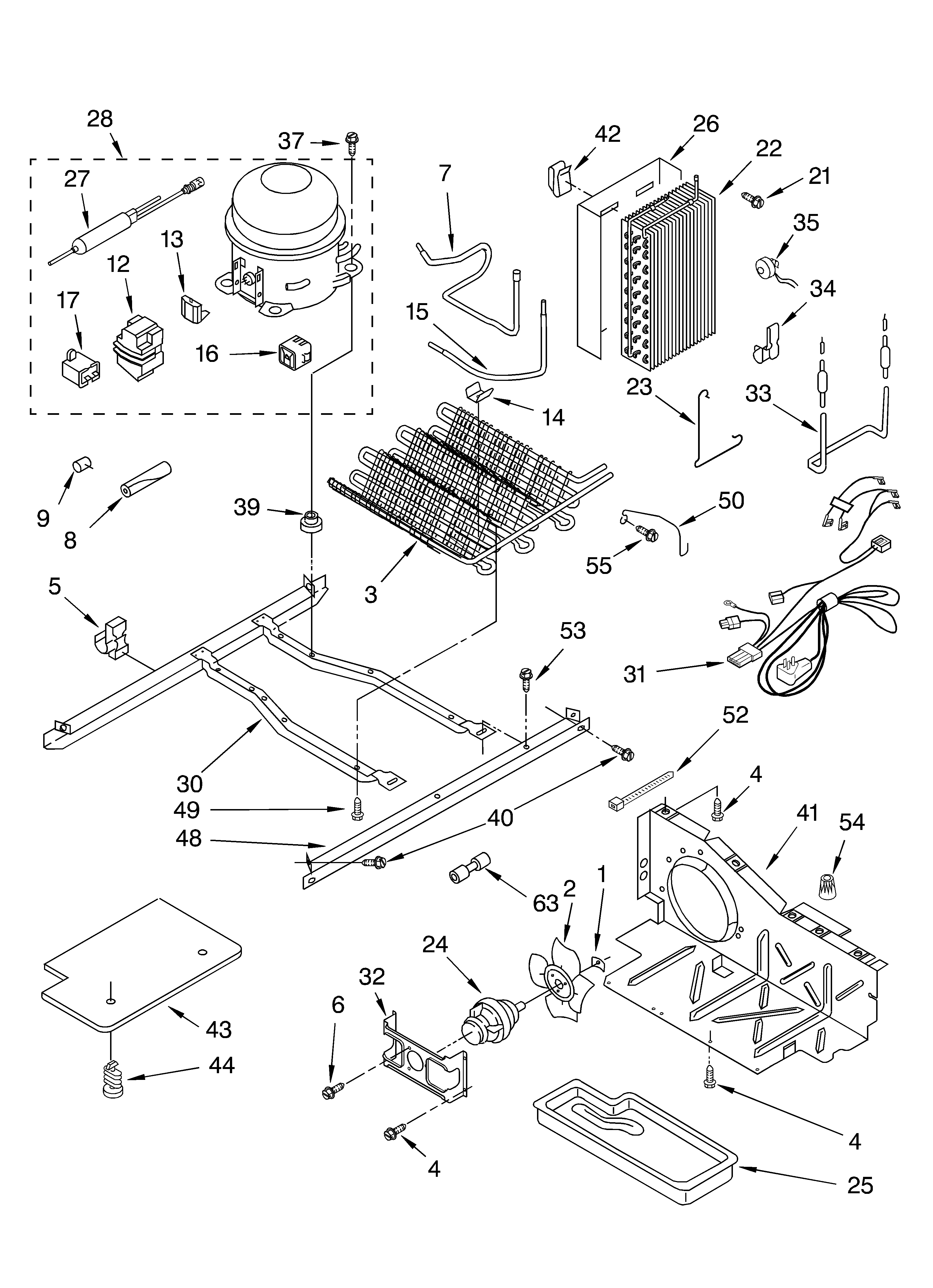 Estate TS25AFXKT01 unit parts diagram