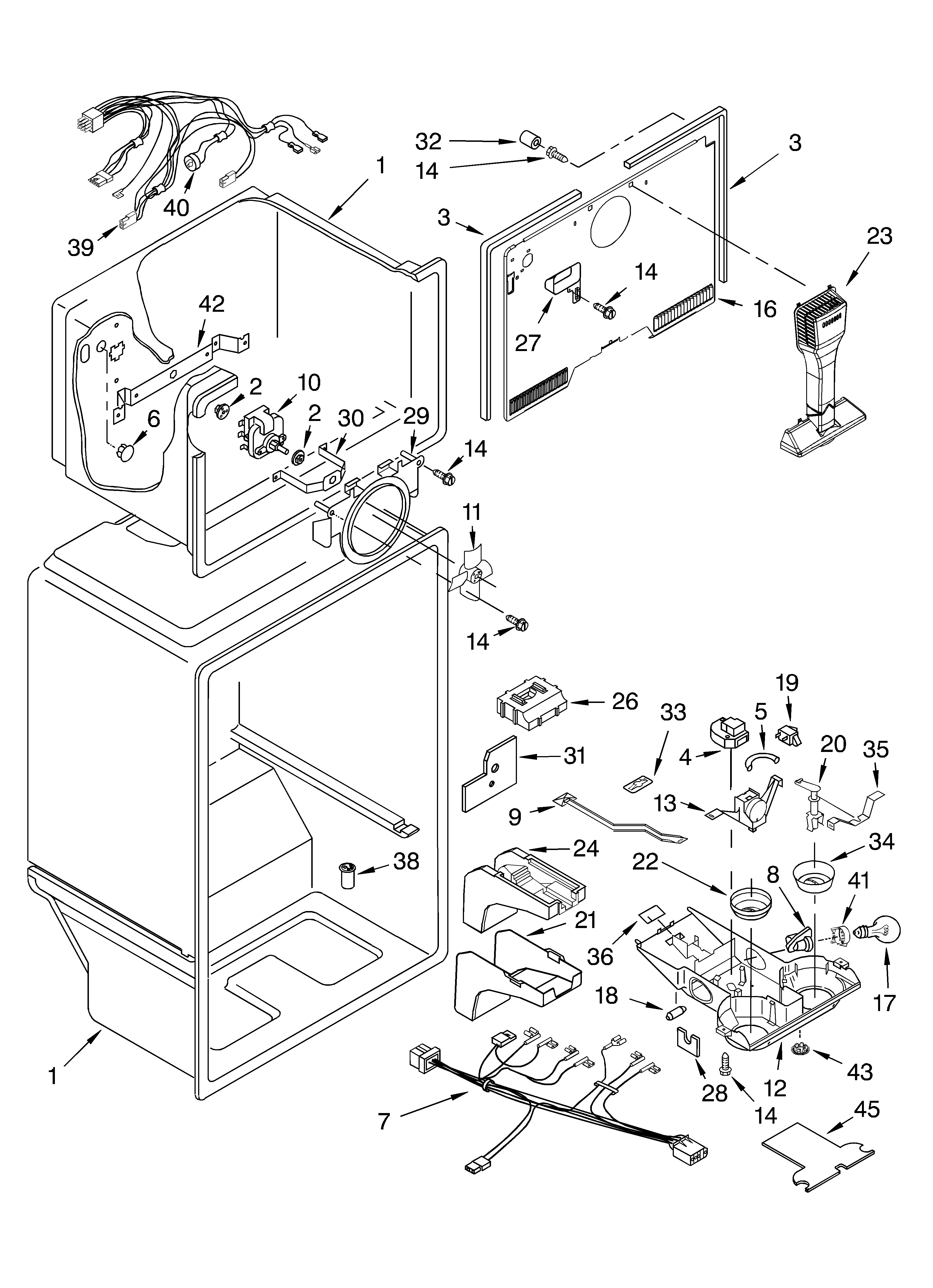 Whirlpool 5VET2WPKLQ02 liner parts diagram
