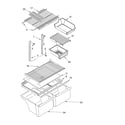 Whirlpool 5VET2WPKLQ02 shelf parts, optional parts diagram