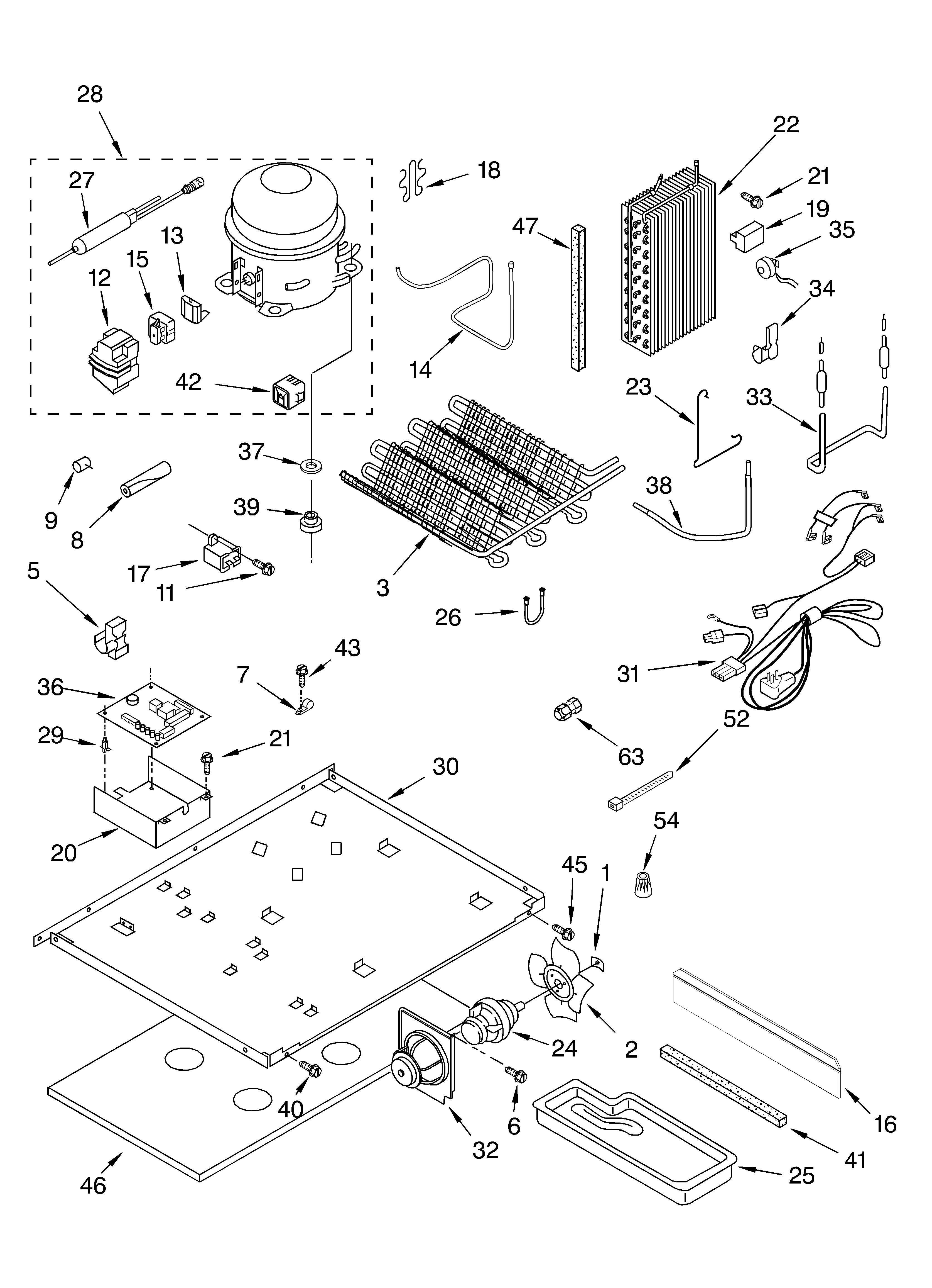 Whirlpool 6GC5THGXKS00 unit parts diagram