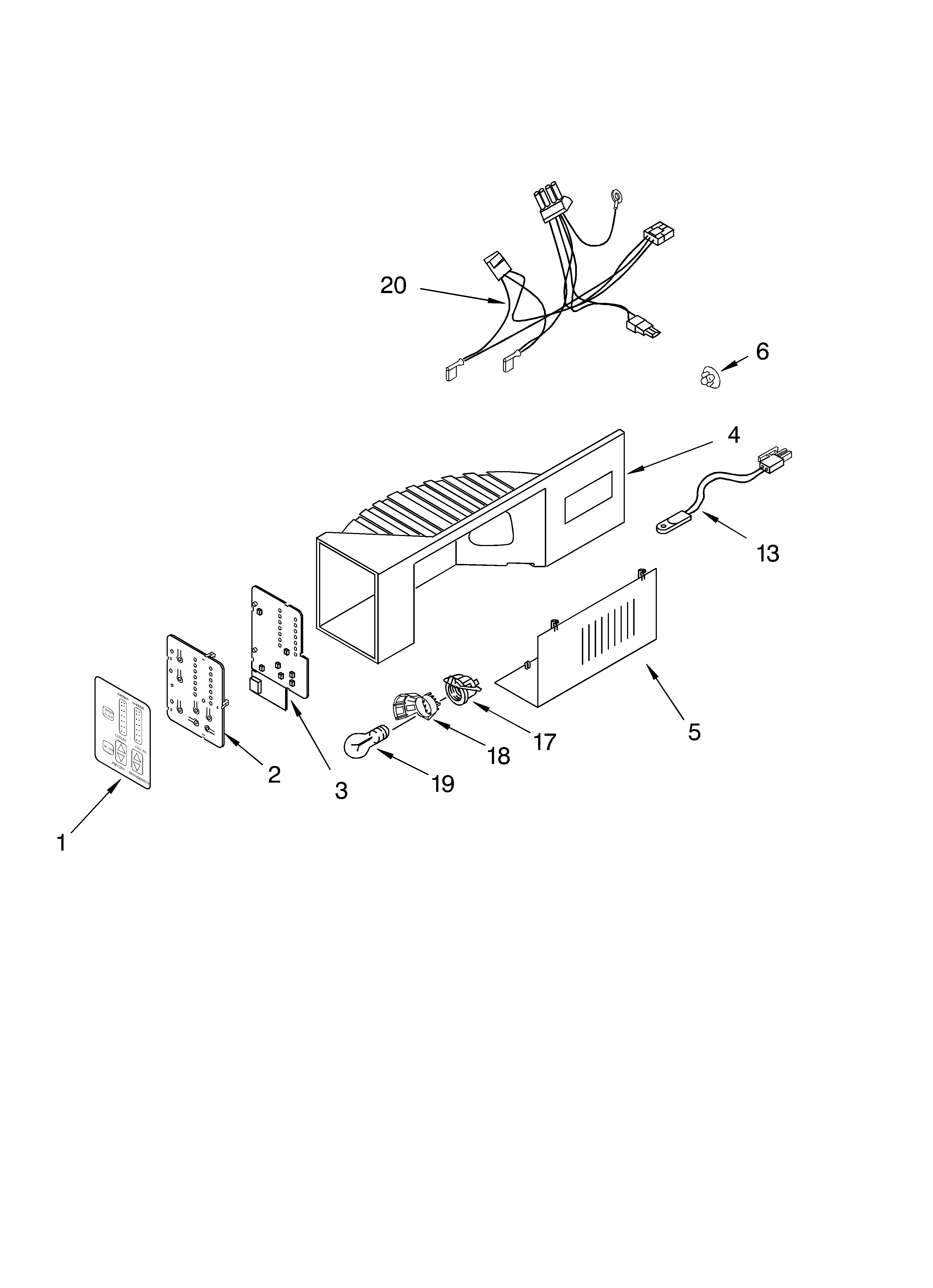 Whirlpool 6GC5THGXKS00 control parts diagram