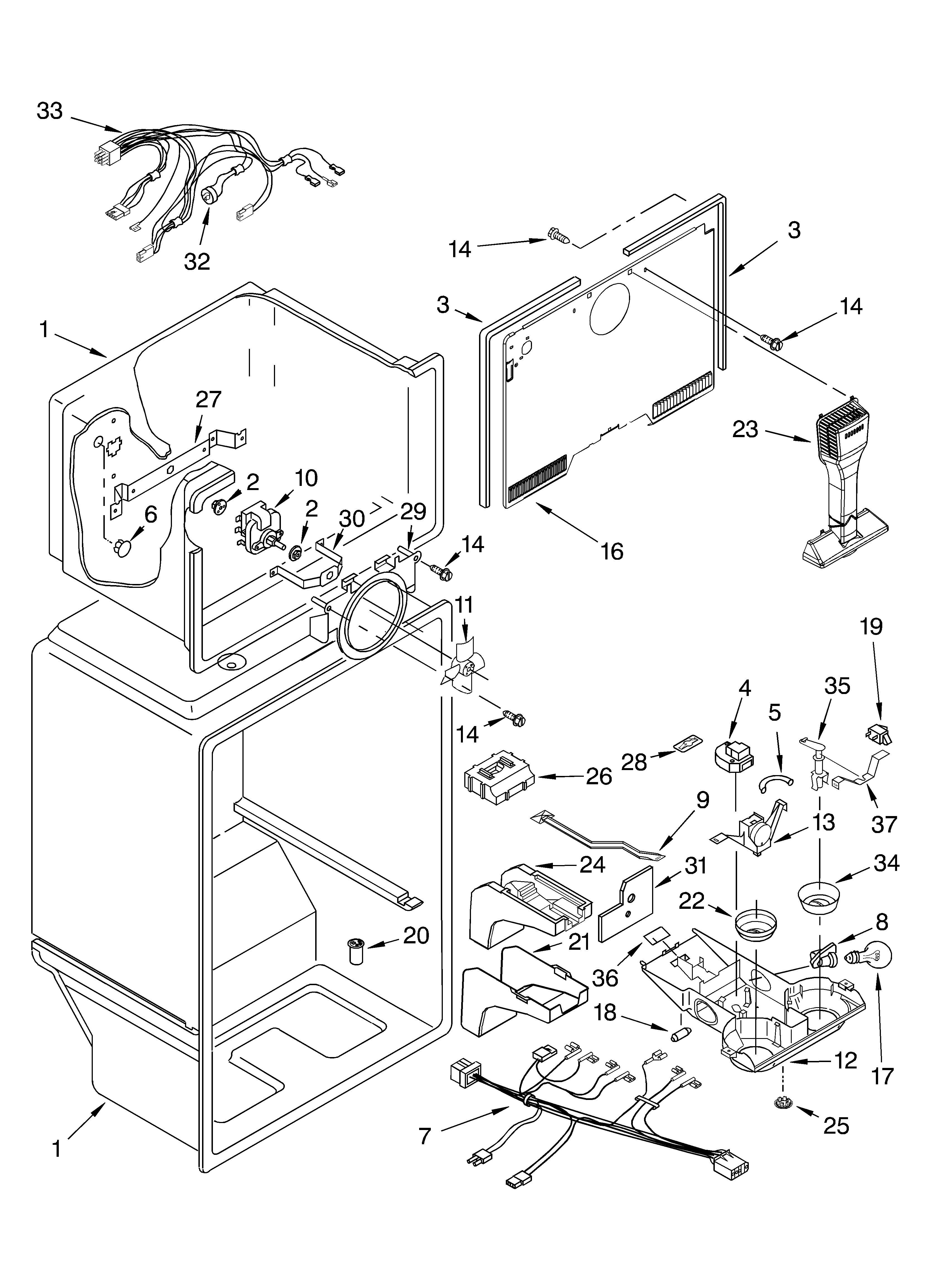 Whirlpool ET8CHMXKT04 liner parts diagram