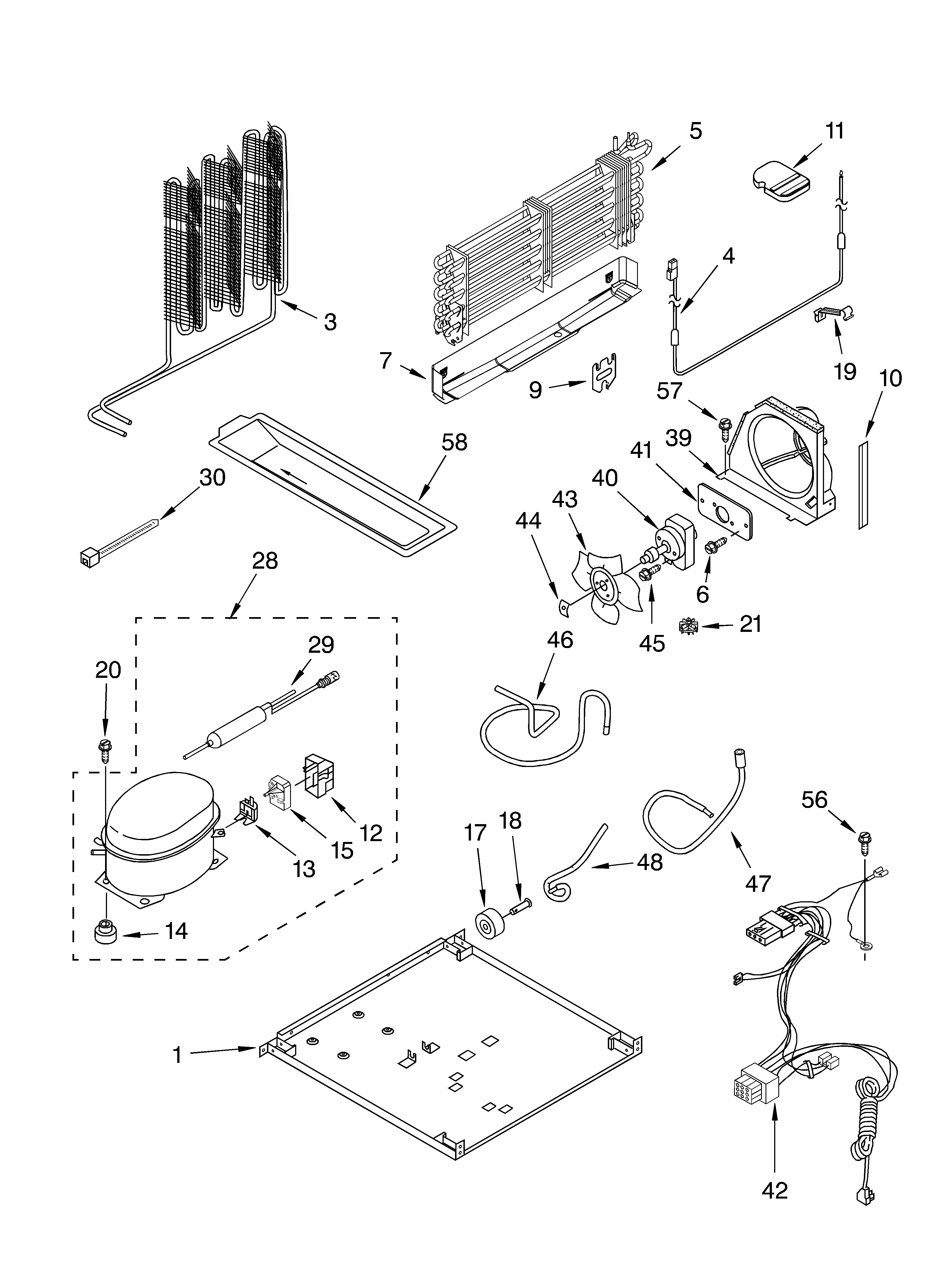 Whirlpool ET8CHMXKT04 unit parts diagram