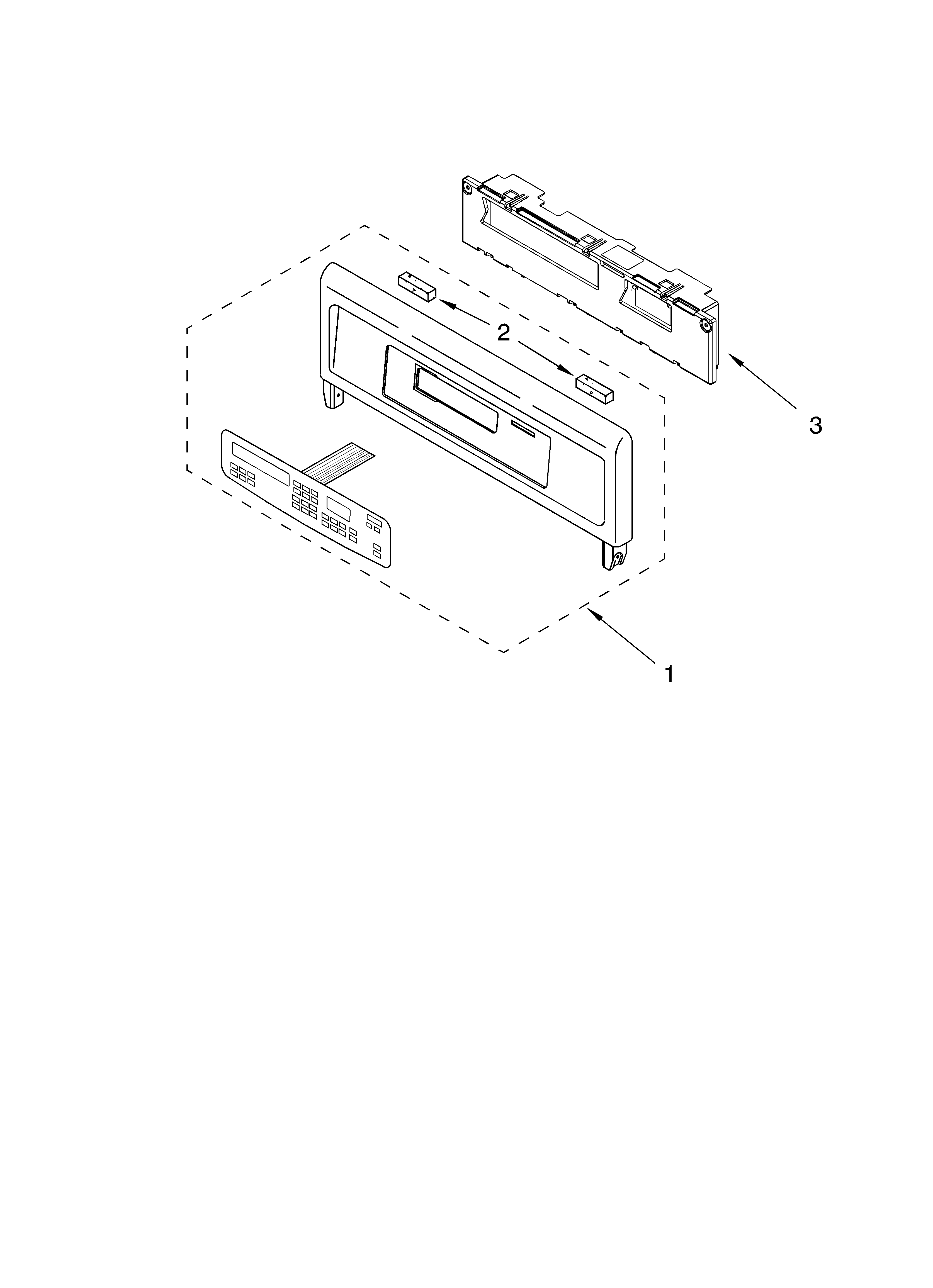 Whirlpool GBD277PDT09 control panel parts diagram
