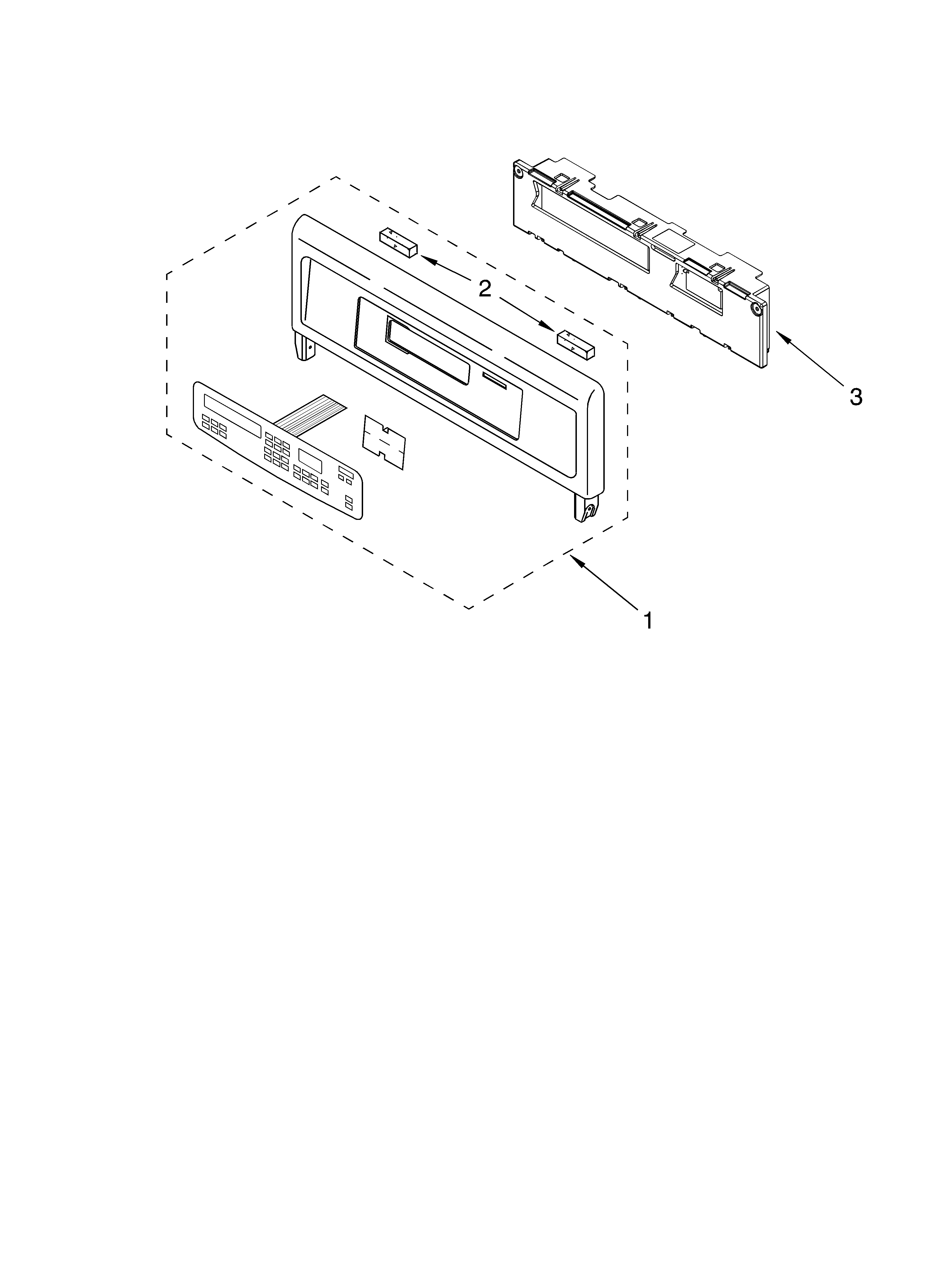 Whirlpool GBS277PDS11 control panel parts diagram