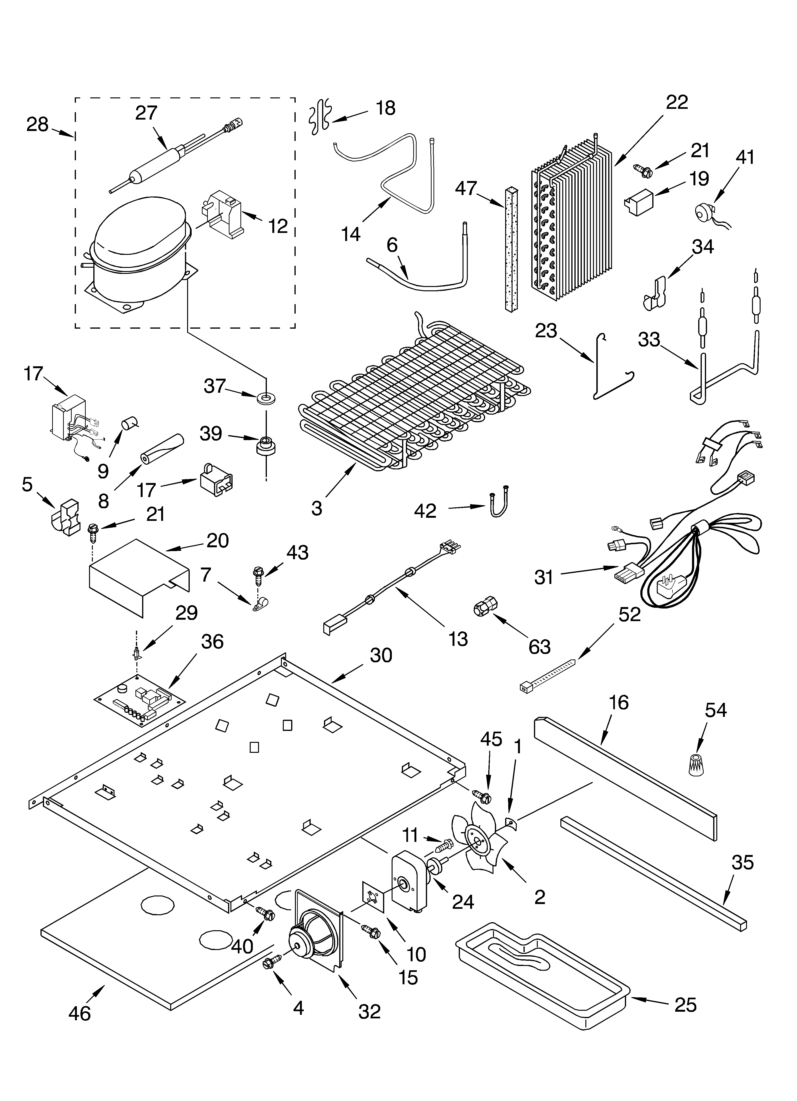 Whirlpool GC5SHGXKT00 unit parts diagram