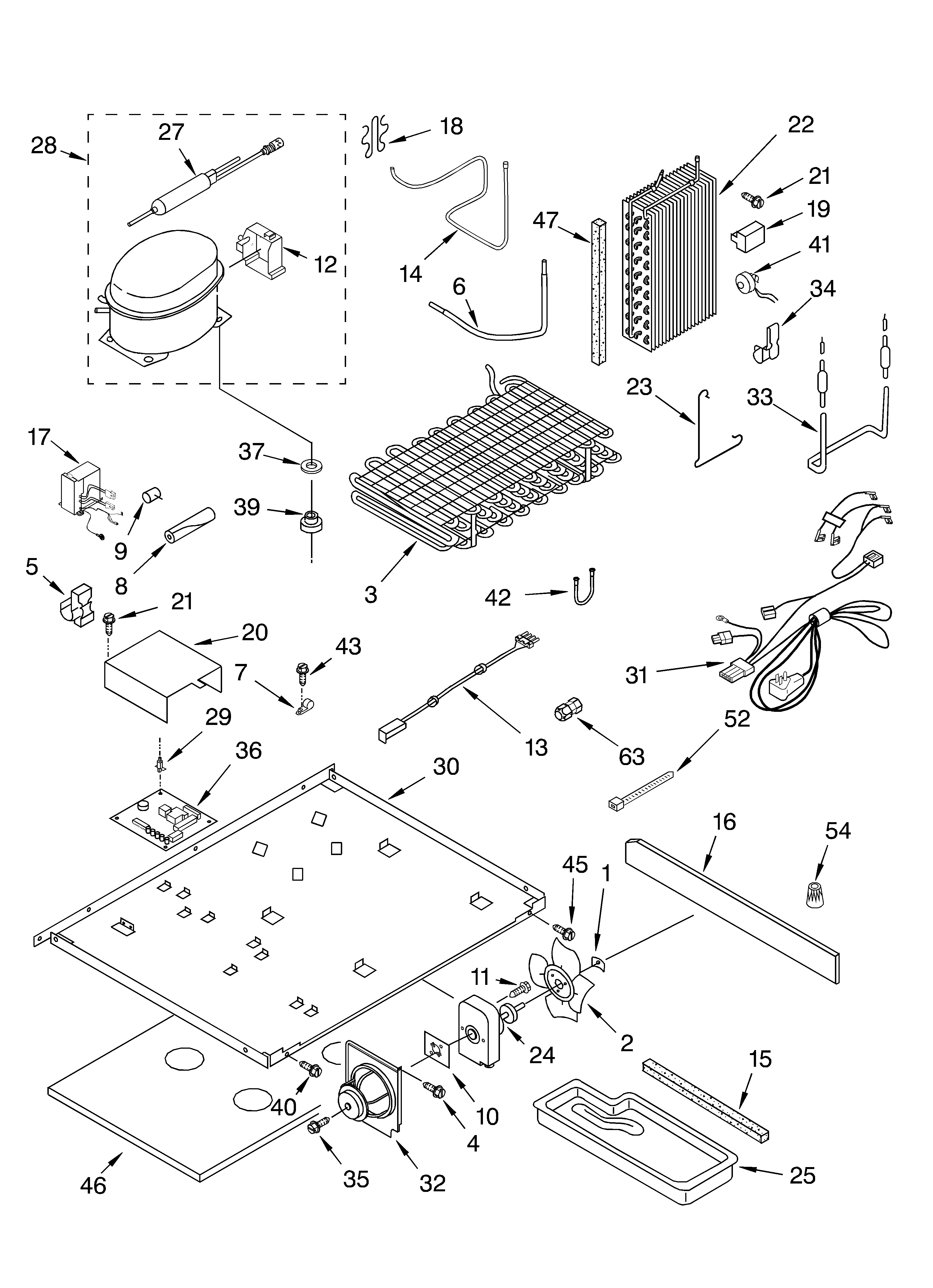 Whirlpool GC5THGXKB01 unit parts diagram