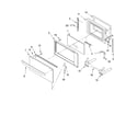 KitchenAid KBMC147HWH03 microwave door parts, optional parts diagram