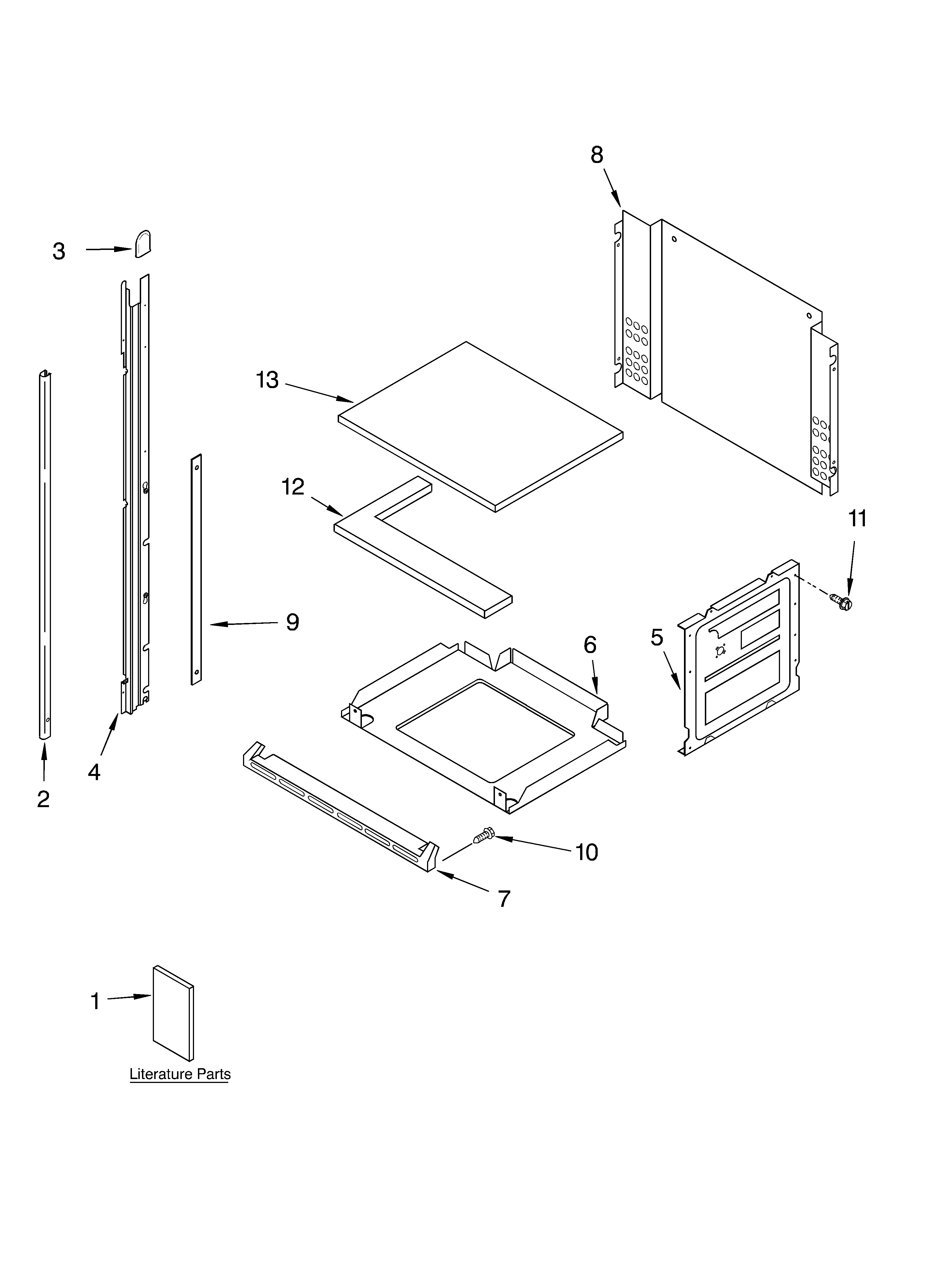 KitchenAid KBMC147HBL03 oven parts diagram