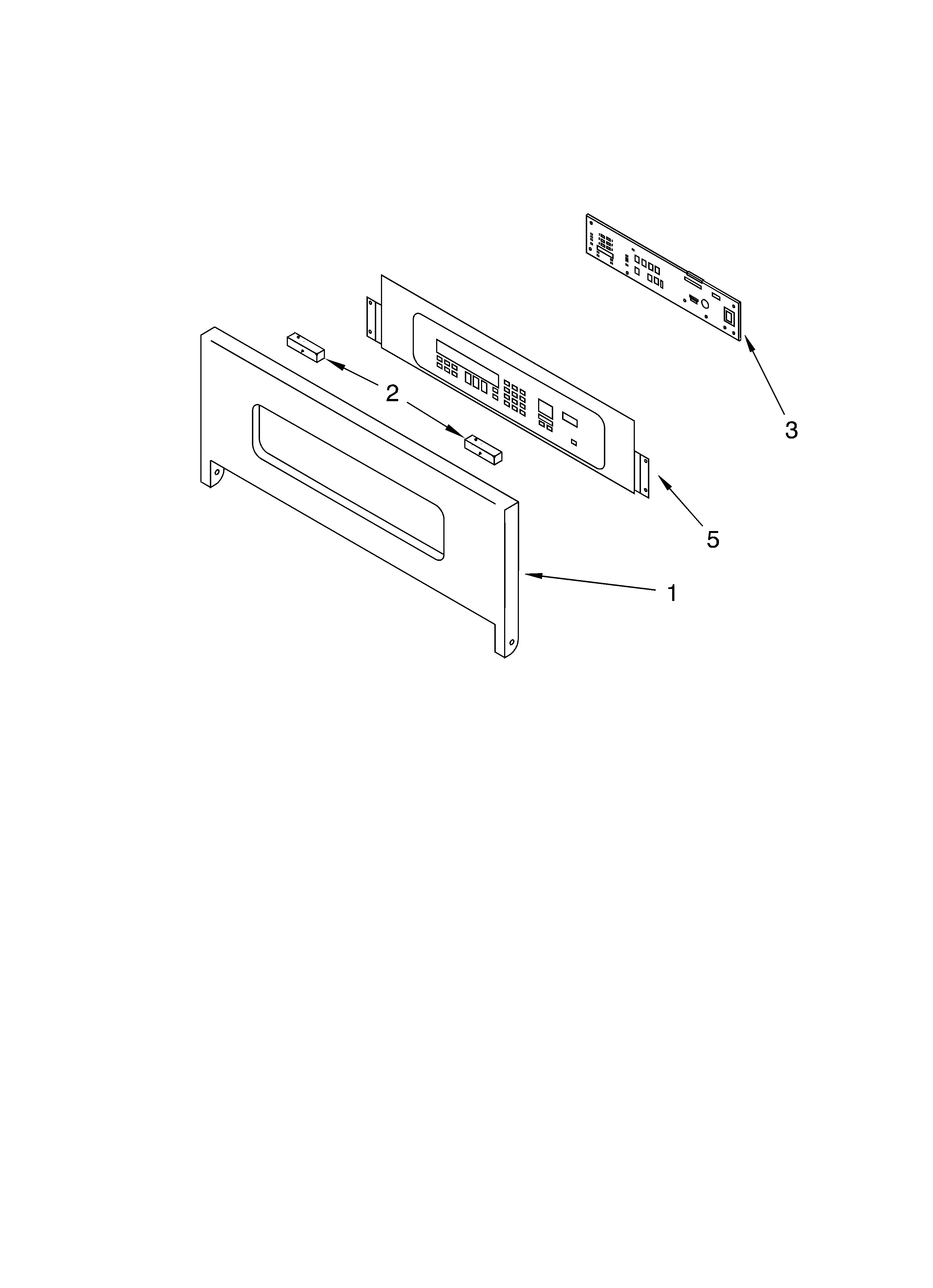 KitchenAid KEBC206KWH02 control panel parts diagram