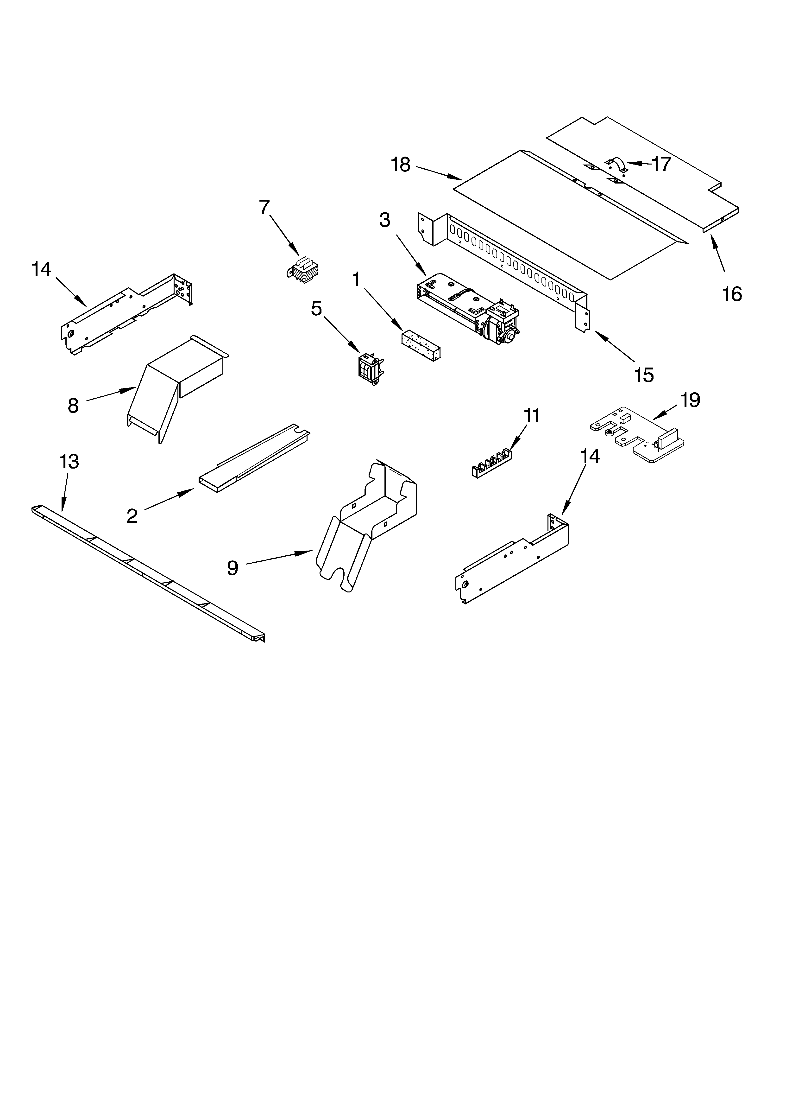 KitchenAid KEBC206KWH02 top venting parts, optional parts diagram