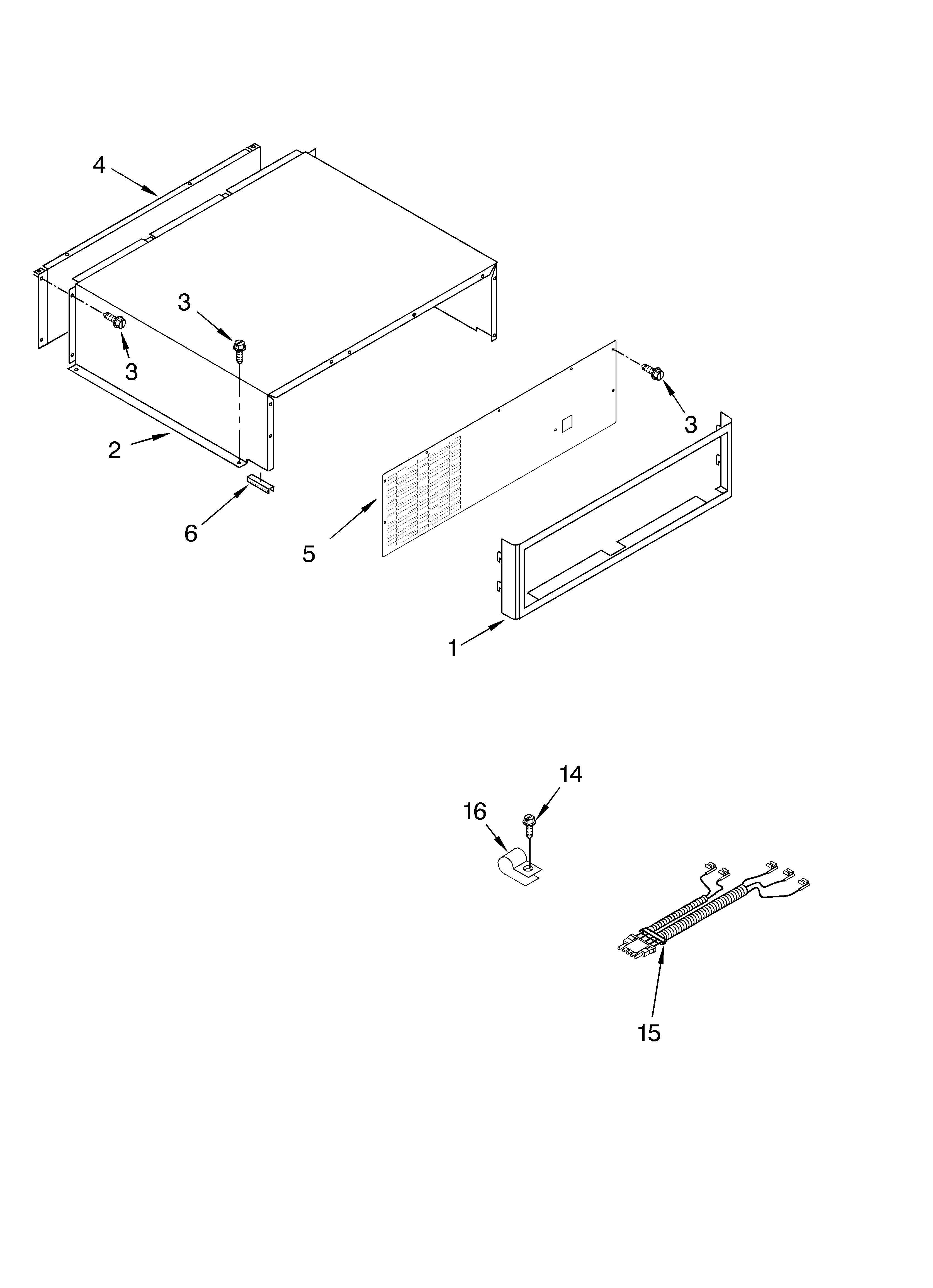 KitchenAid KSSS36FMX00 top grille and unit cover parts diagram