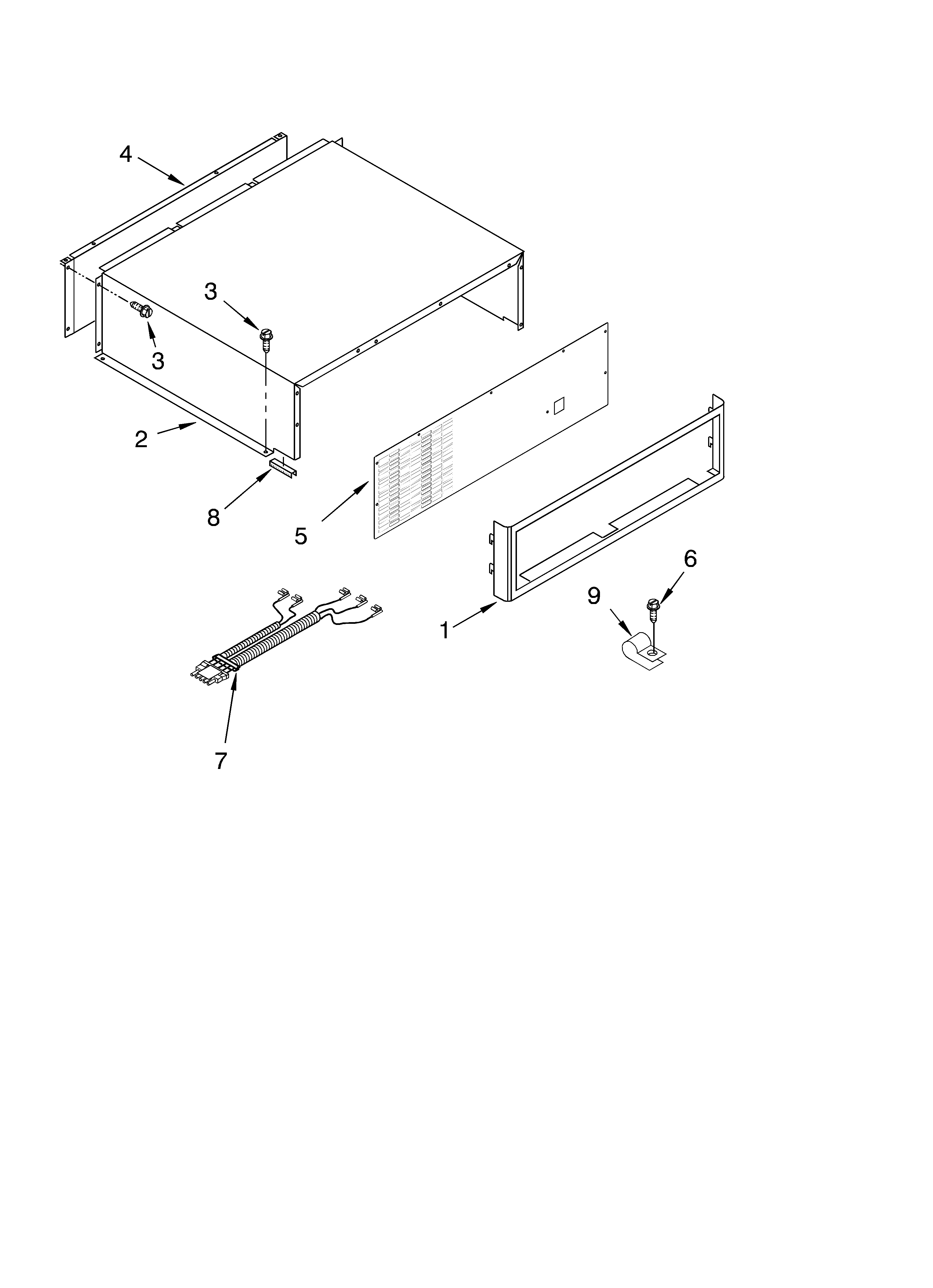 KitchenAid KSSS48FMB00 top grille and unit cover parts diagram