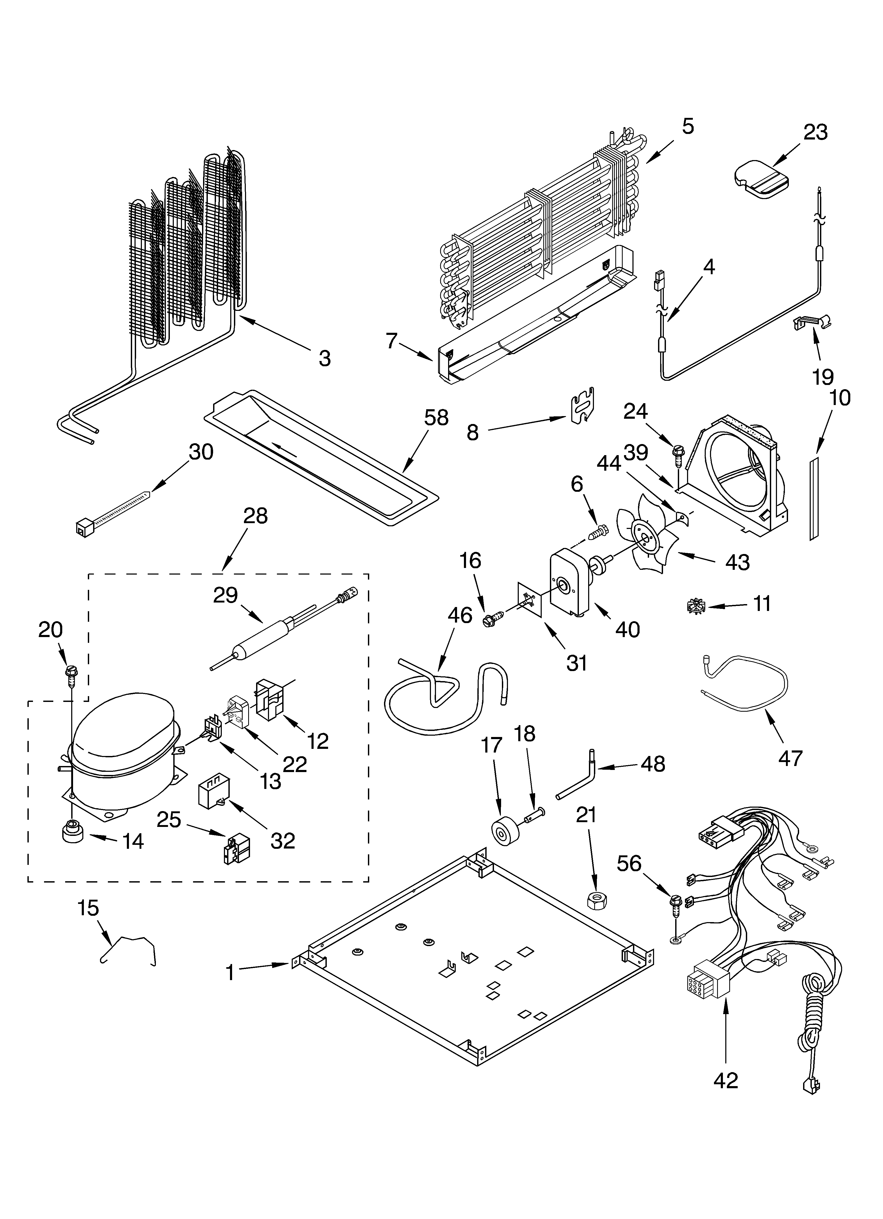 KitchenAid KTRC19KKSS04 unit parts diagram