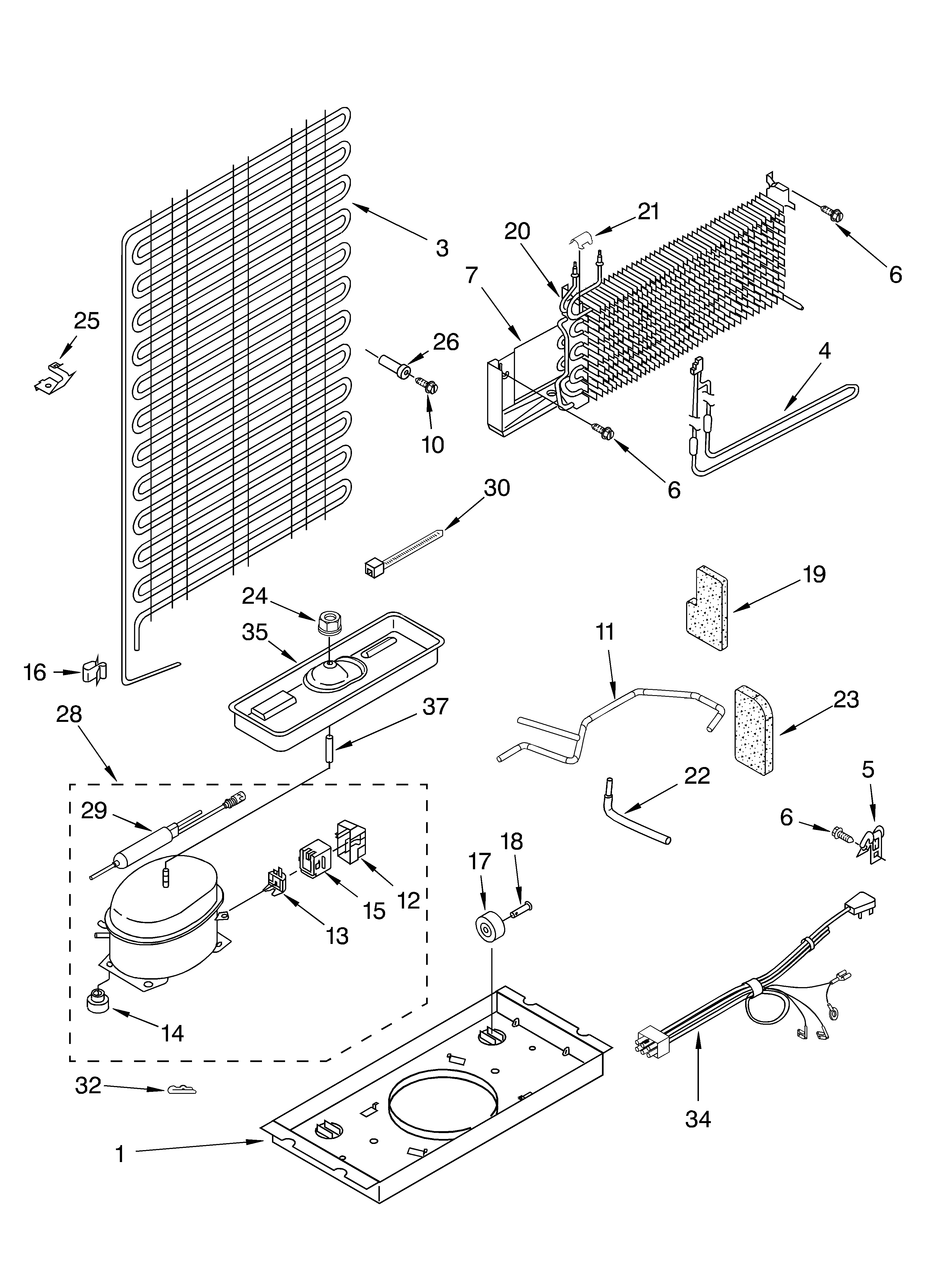 Roper RT14BKXKQ04 unit parts diagram