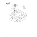 Whirlpool SF357PEMB0 cooktop parts diagram
