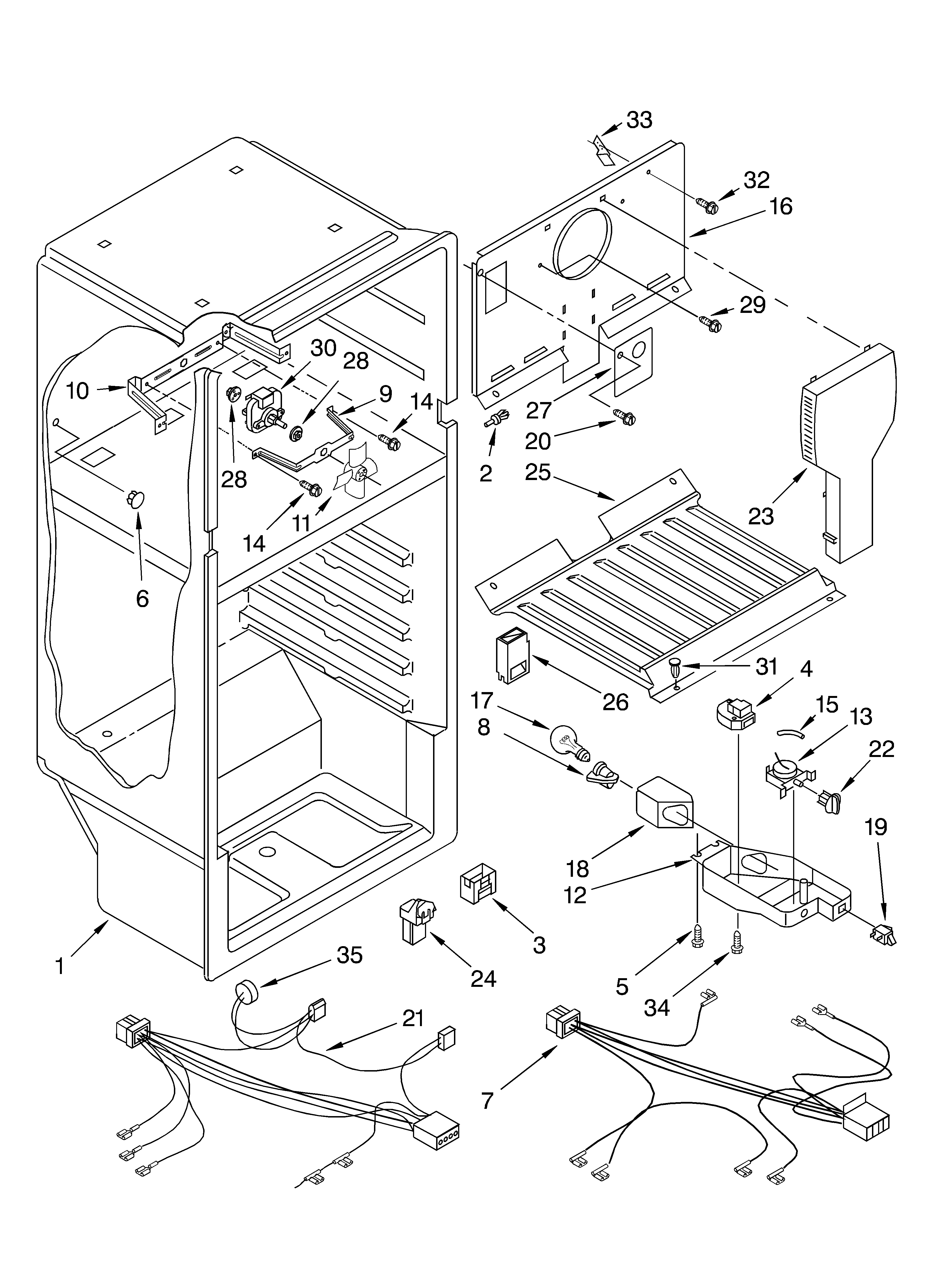 Kirkland ST14CKXKQ02 liner parts diagram