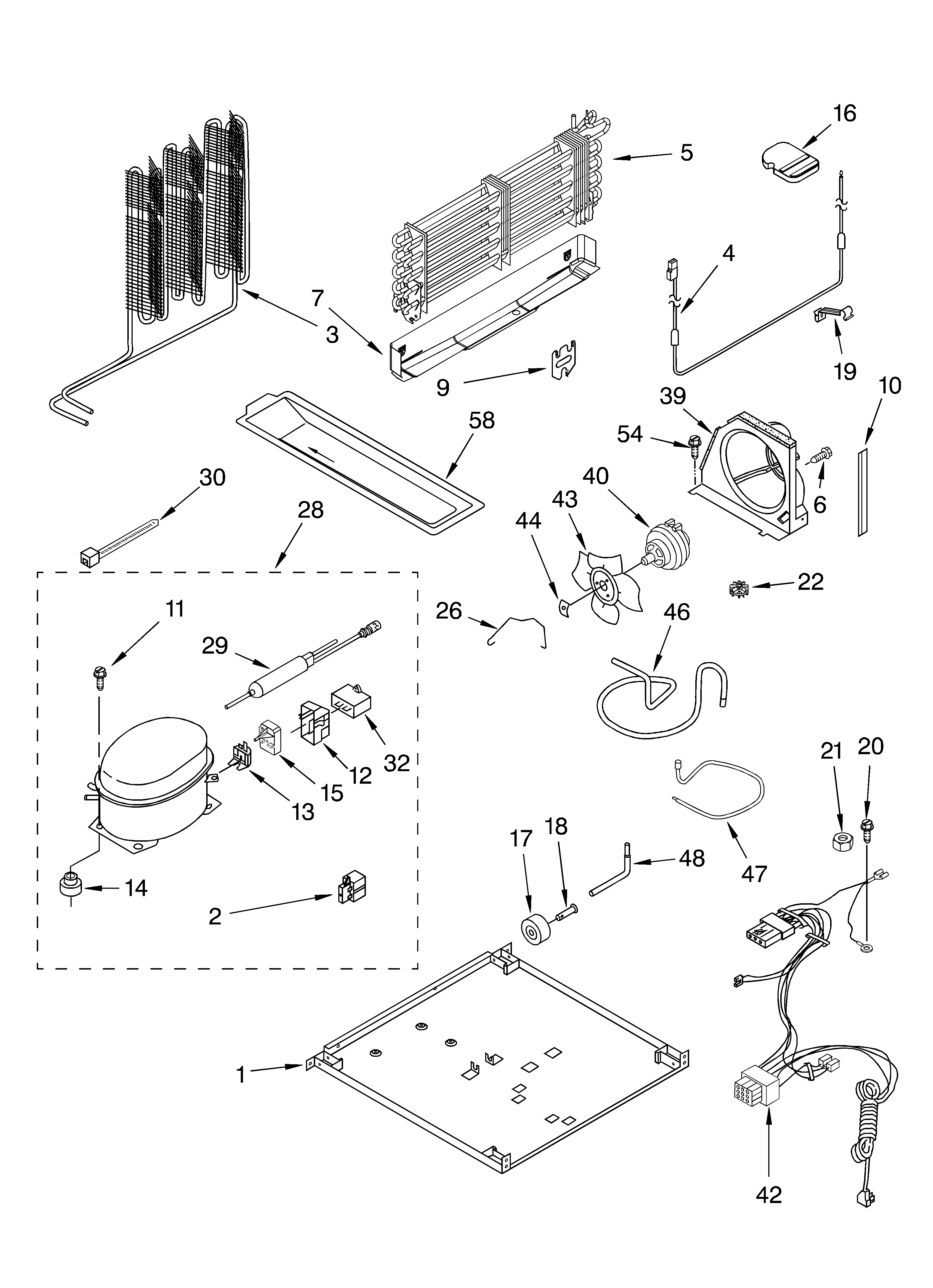 Estate TT18HPXLQ02 unit parts, optional parts diagram