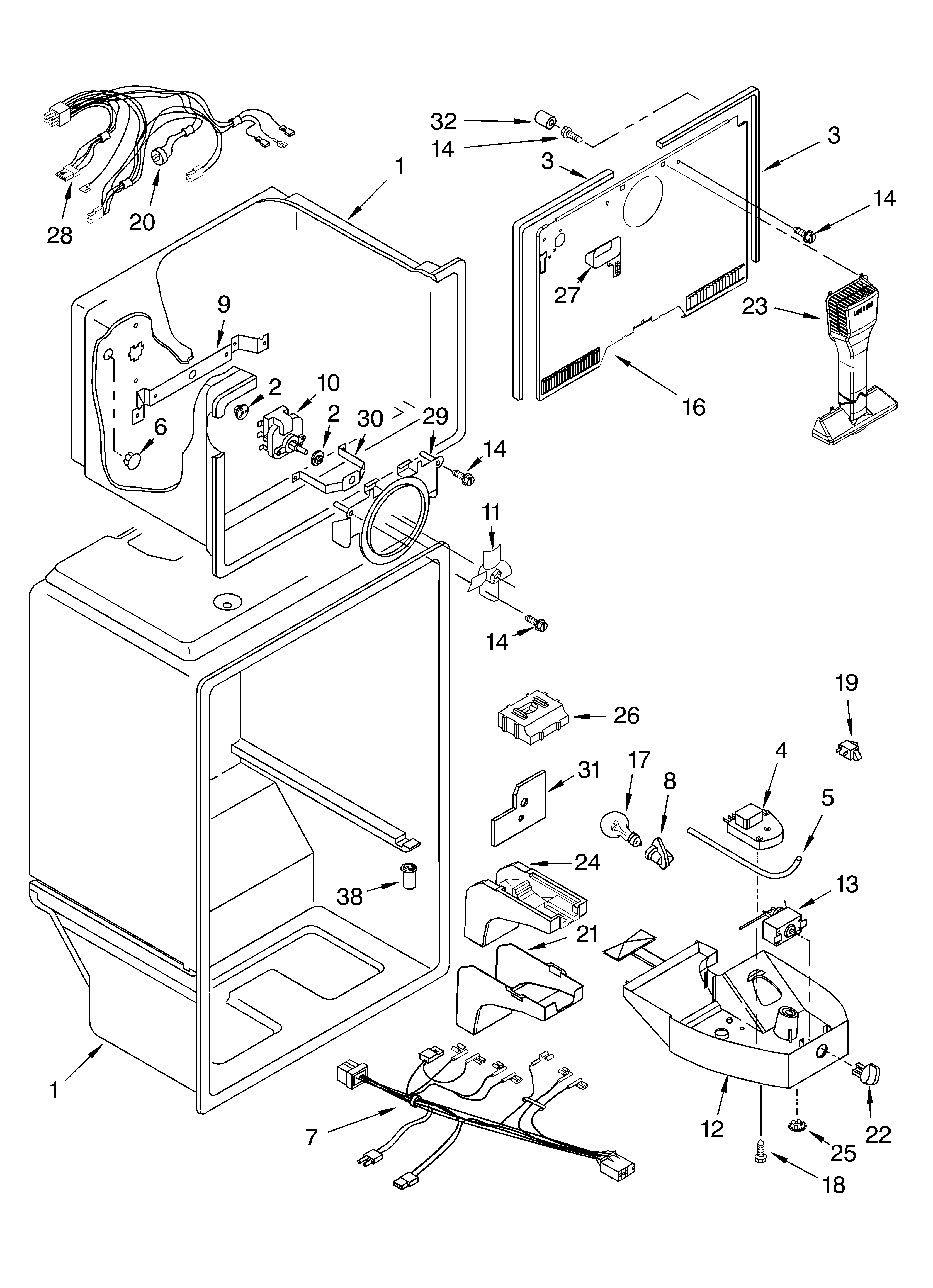 Estate TT21AKXKT03 liner parts diagram