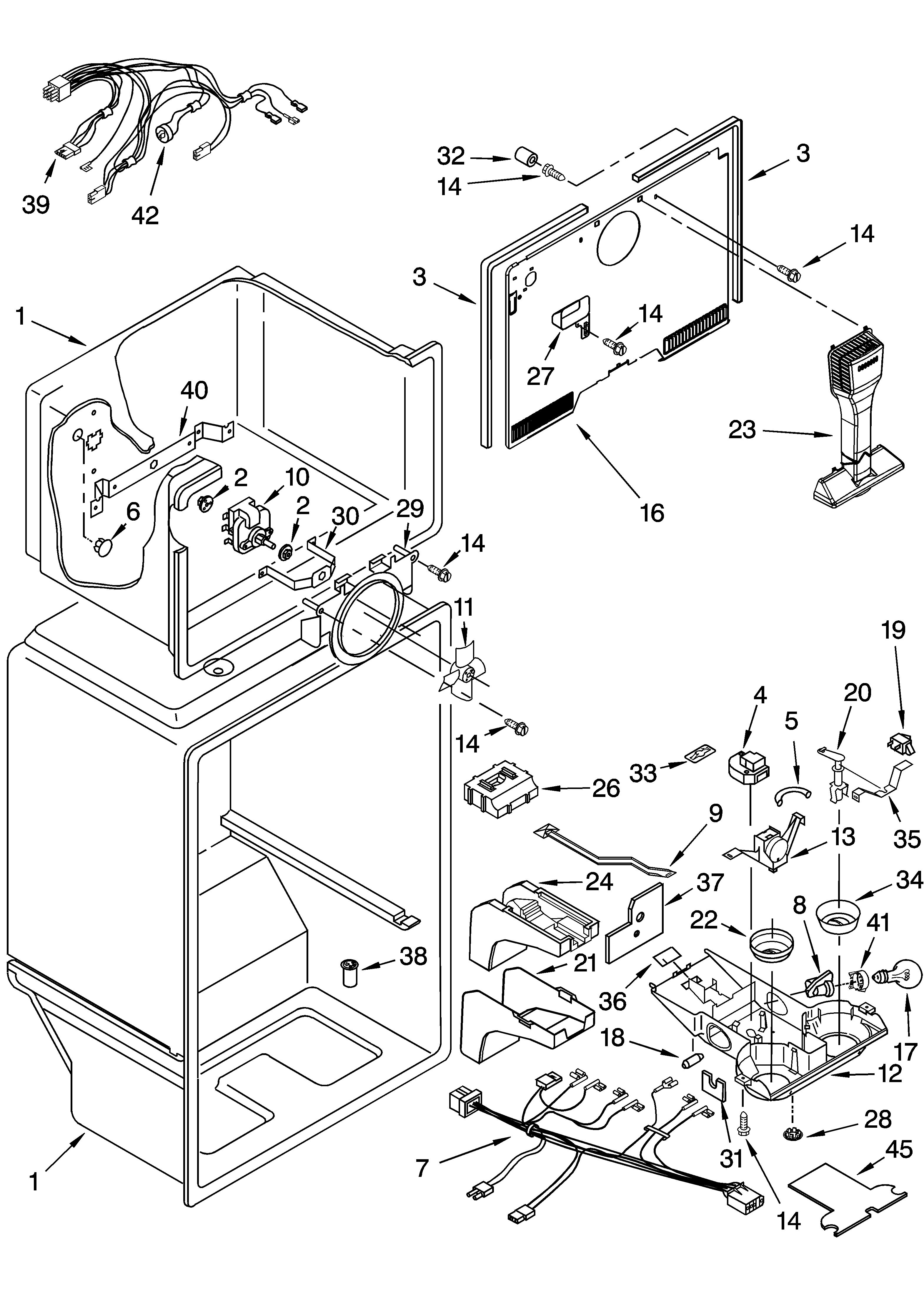 Whirlpool 5VET0WPKLQ02 liner parts diagram