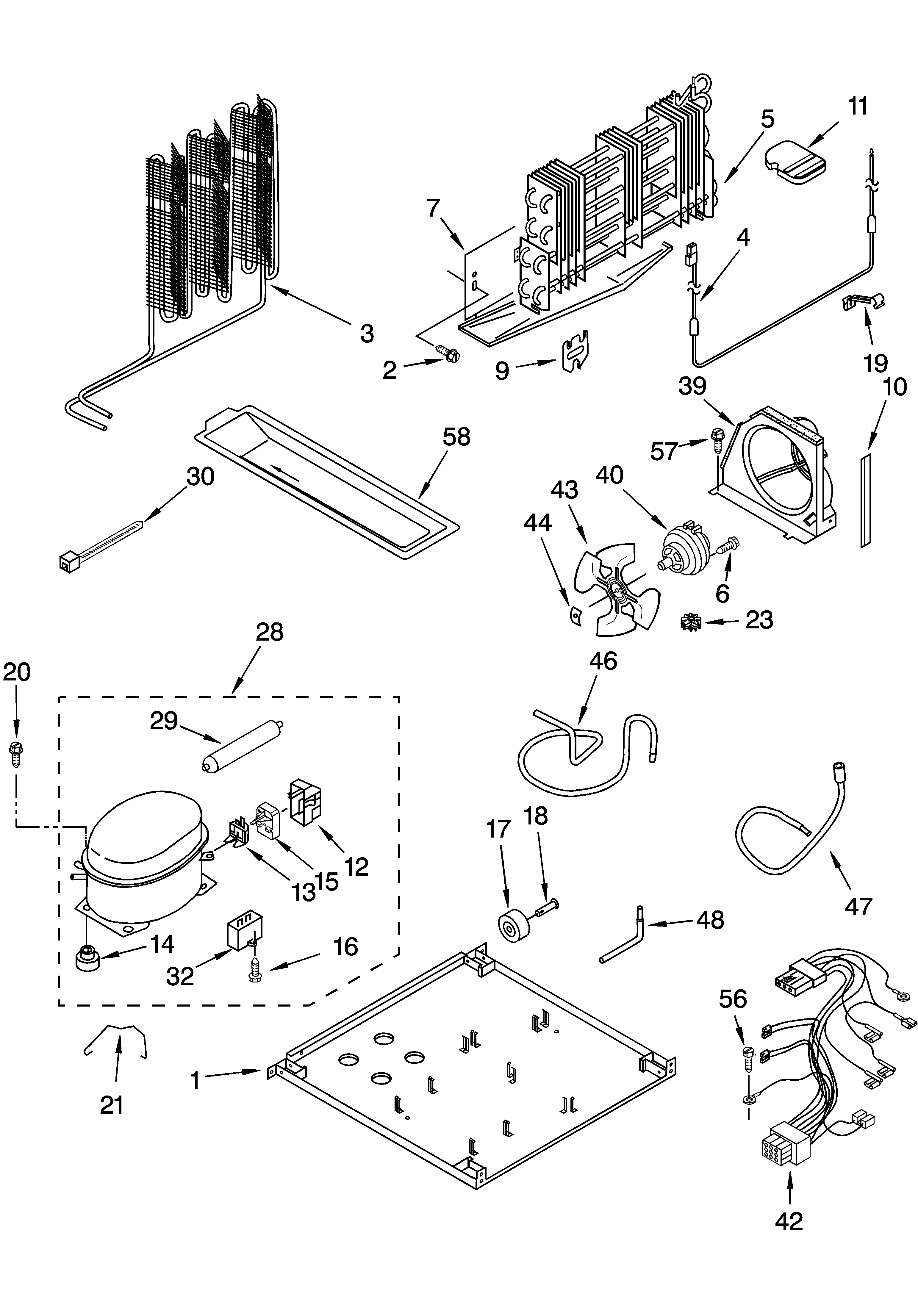Whirlpool 5VET0WPKLQ02 unit parts diagram