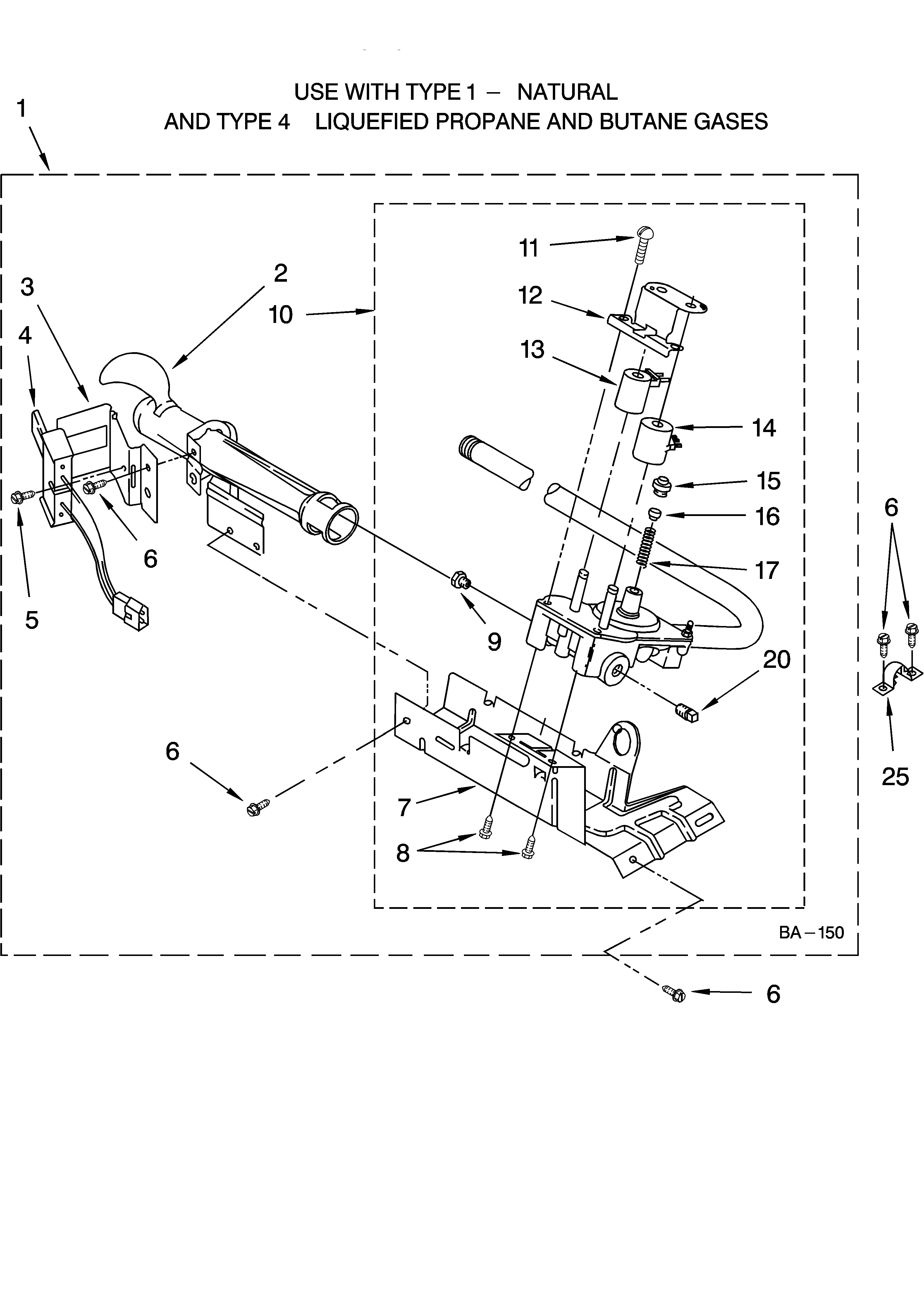 Roper 7MRGX4634MQ0 8318272 burner assembly diagram