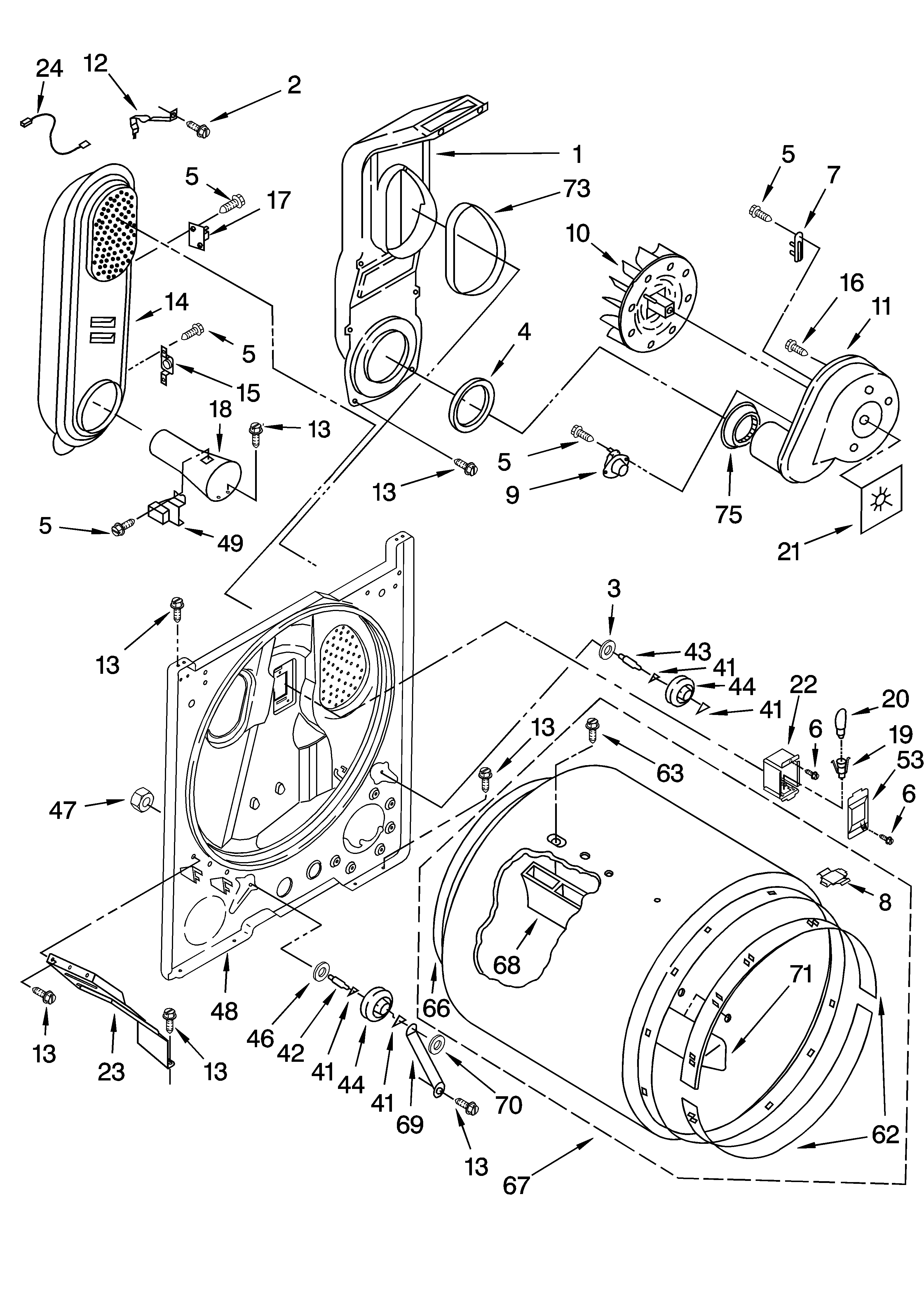 Kirkland 7MSGDS800MQ0 bulkhead parts diagram