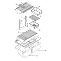Whirlpool 8VET2WPKKQ03 shelf parts, optional parts diagram