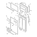 Whirlpool ET1FTEXMT00 door parts diagram