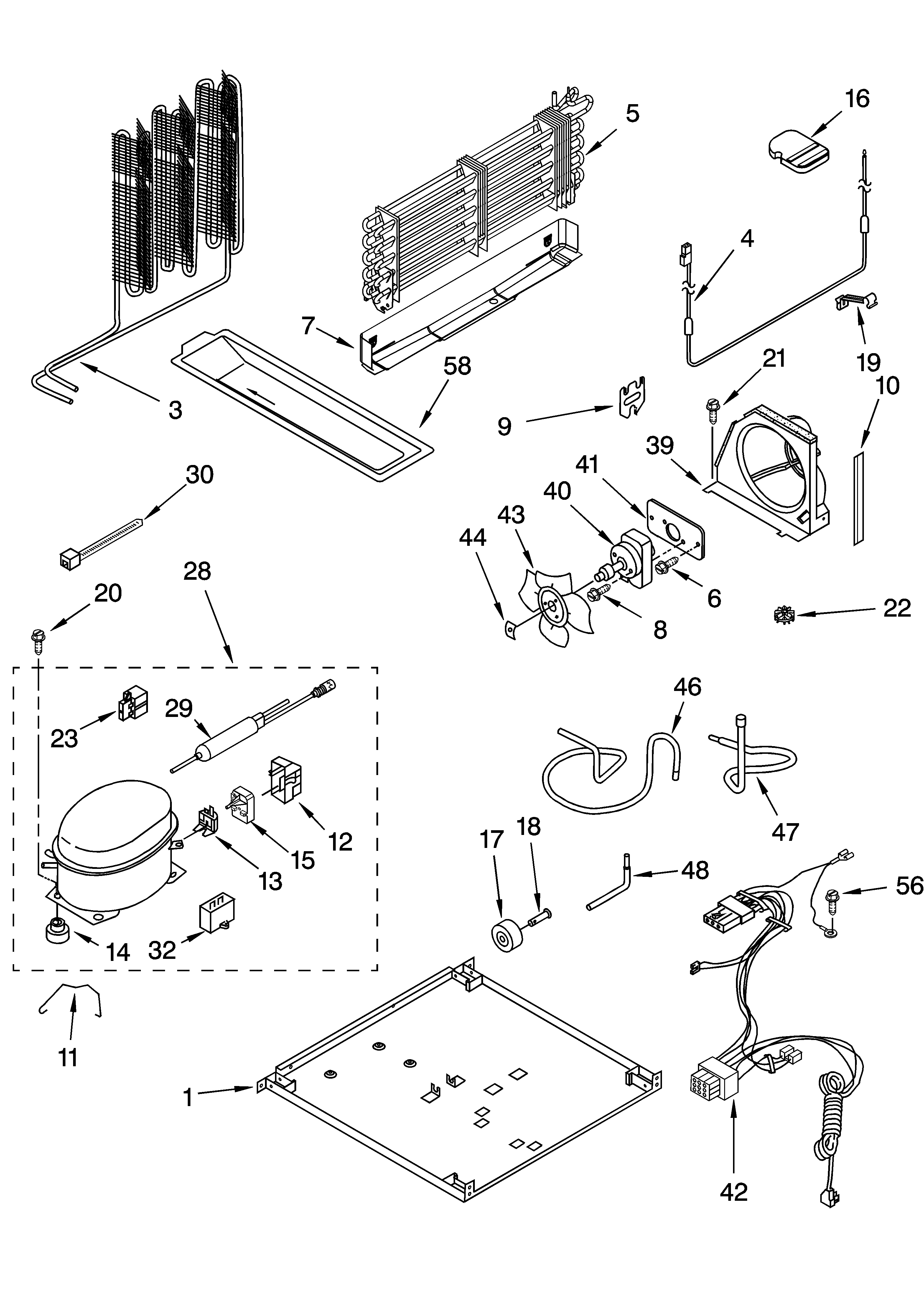 Whirlpool ET1FTEXMT00 unit parts diagram