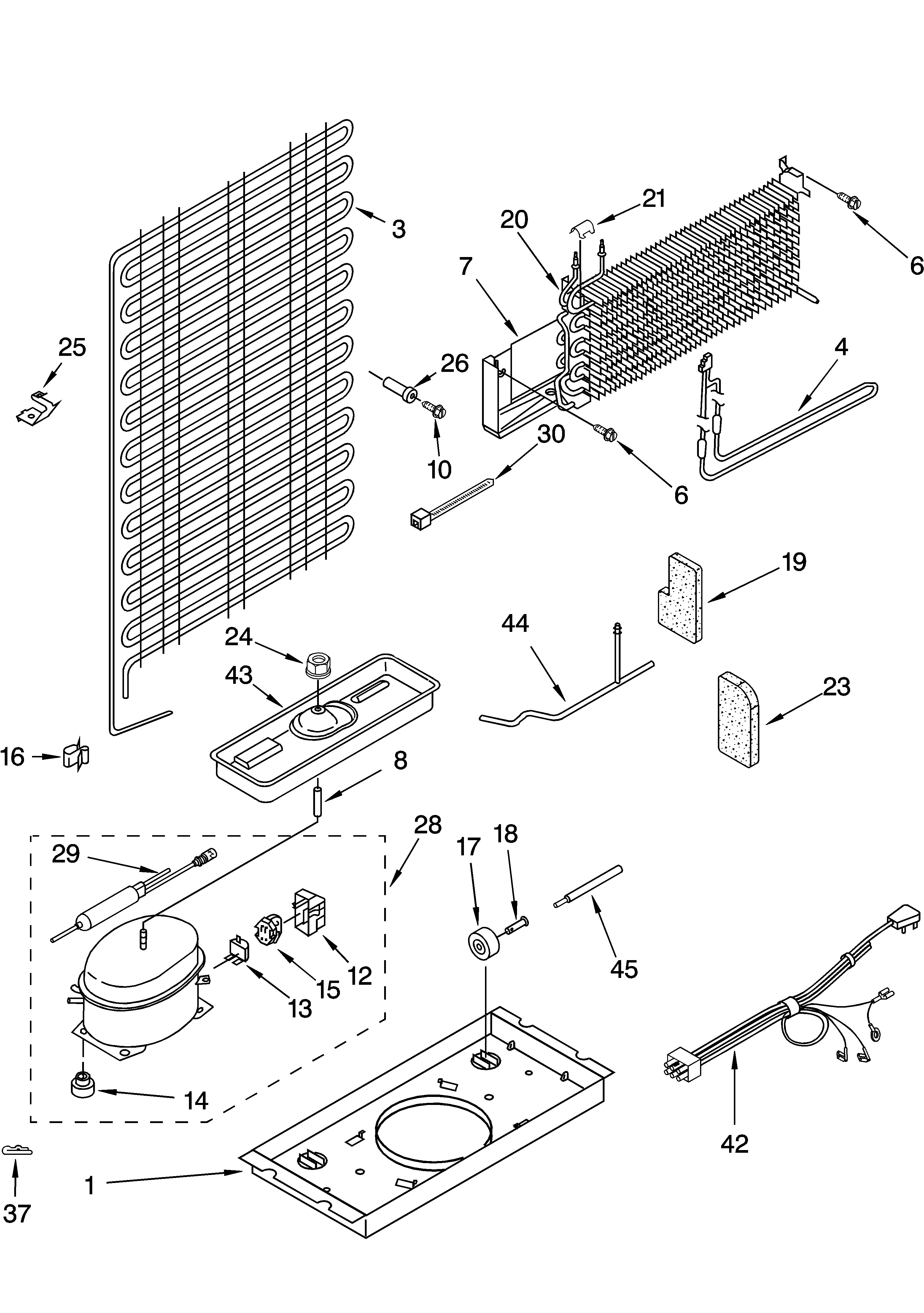 Whirlpool ET4CSKXKQ03 unit parts diagram