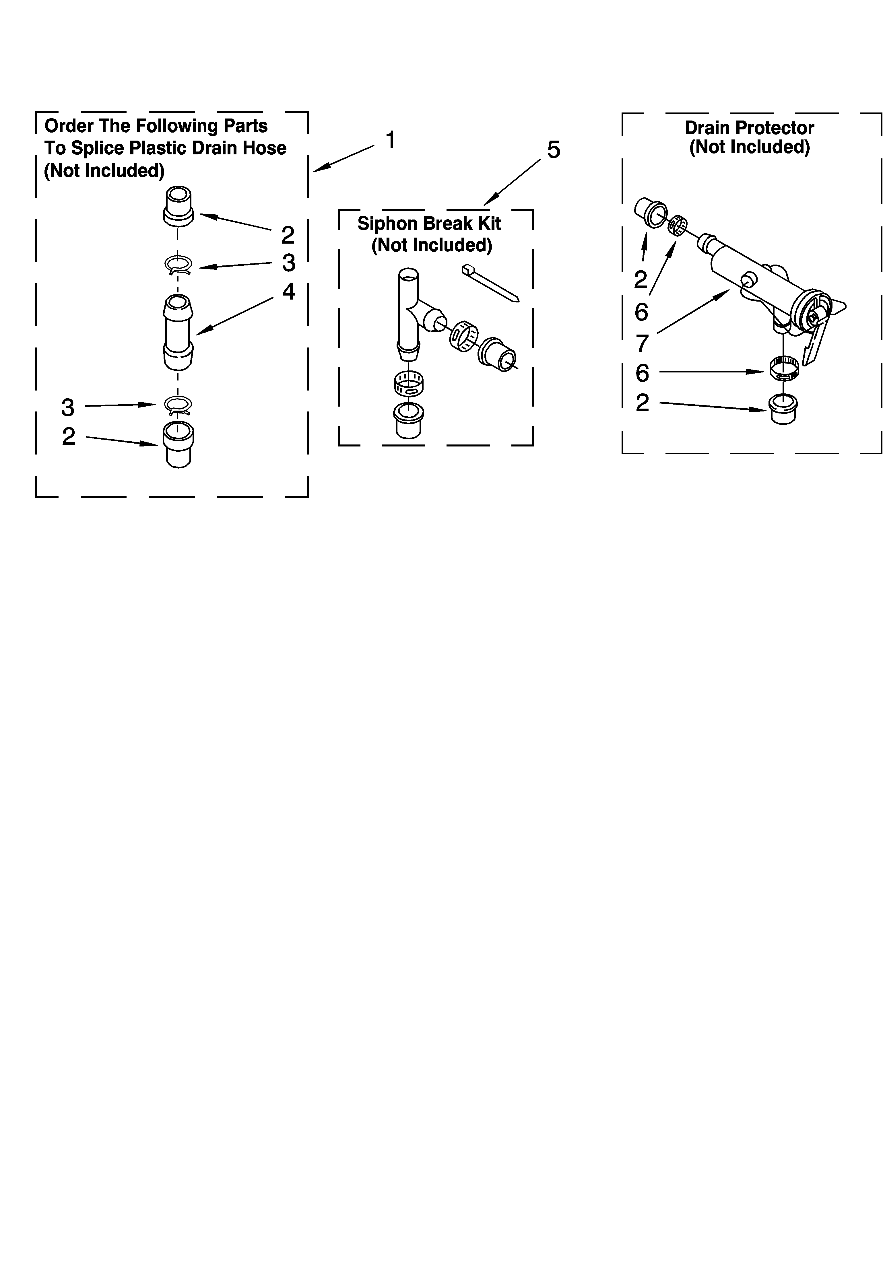 Roper RAS8244KQ1 water system parts diagram