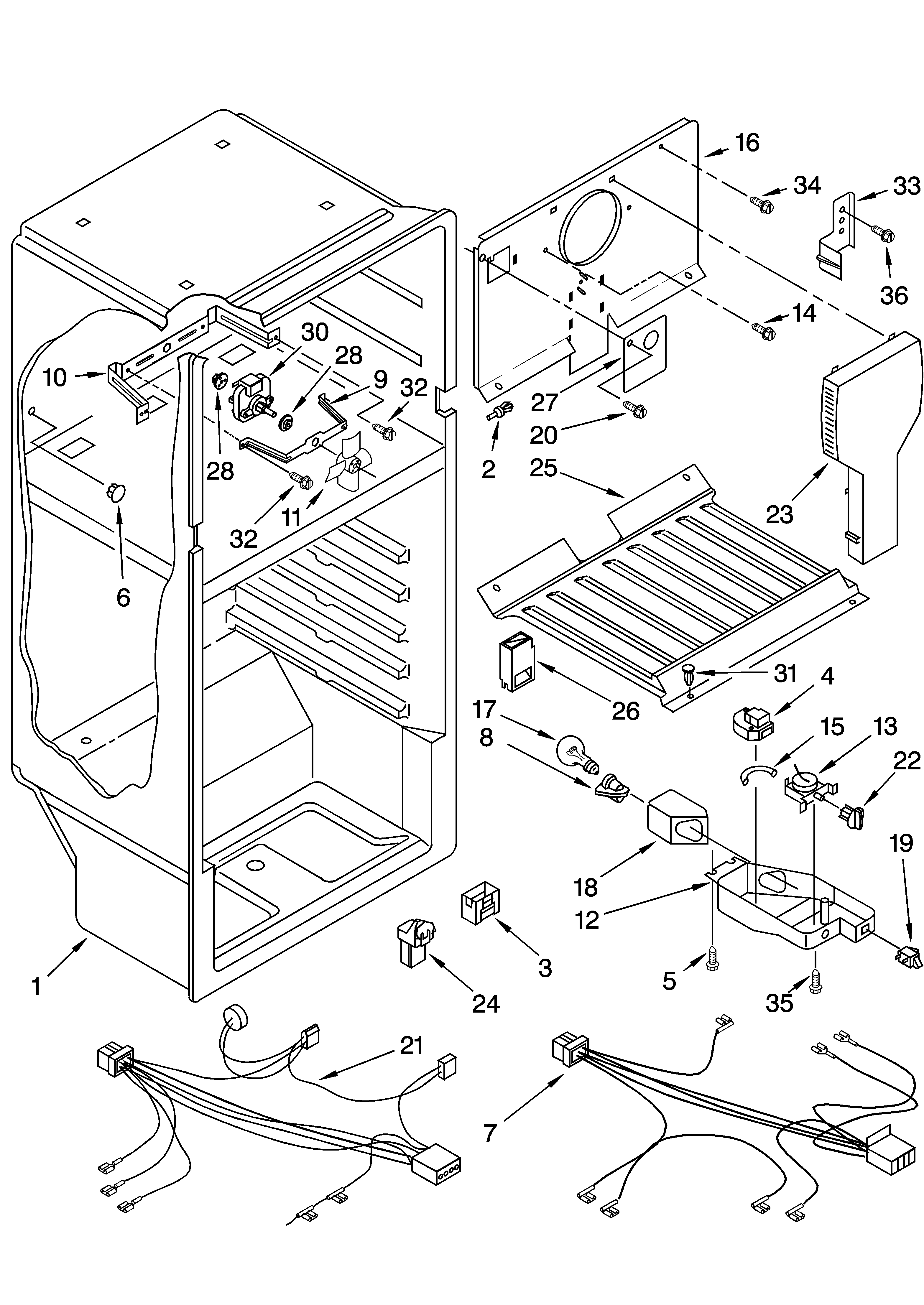 Roper RT14ZKXKQ03 liner parts diagram