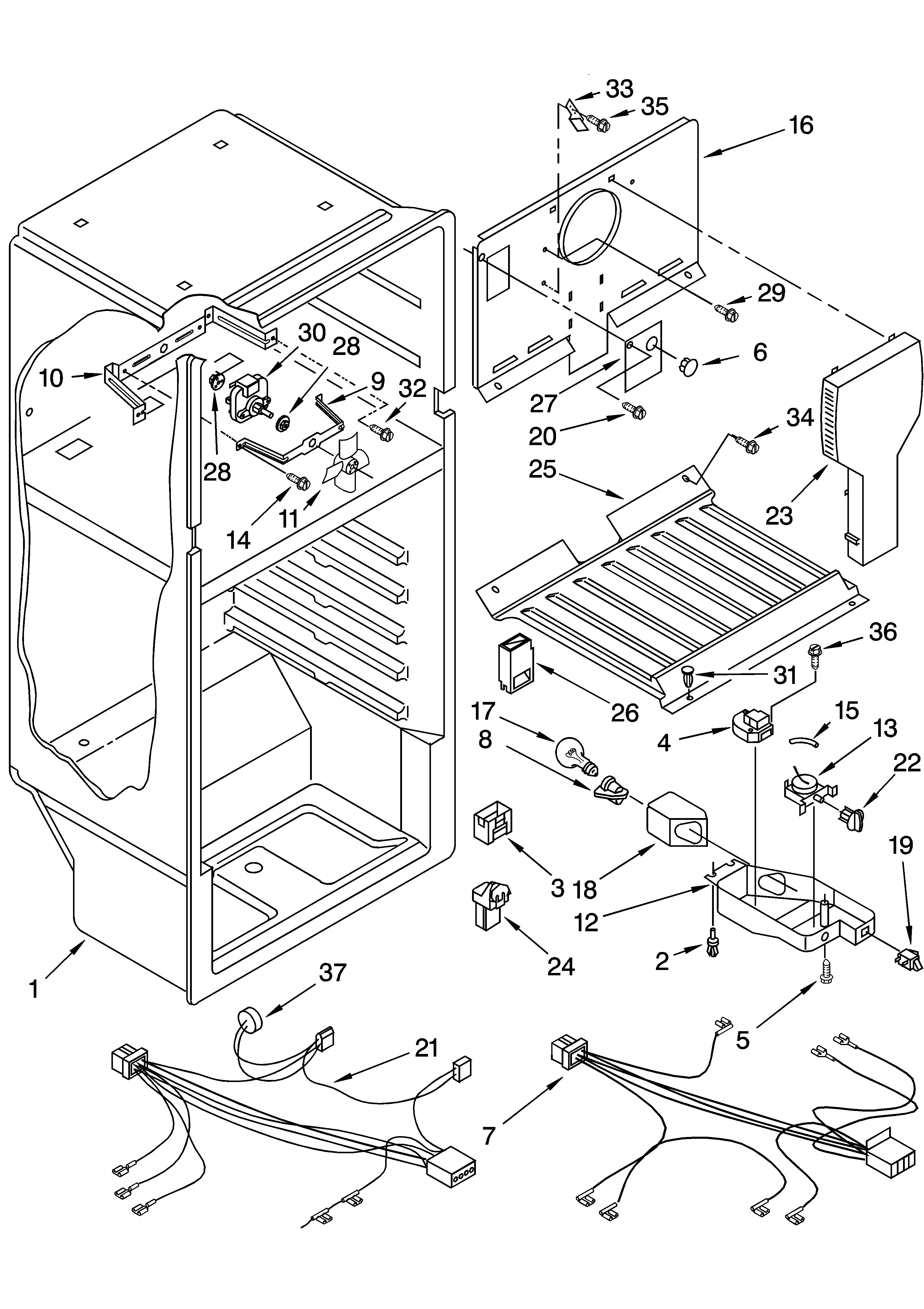 Estate TT14DKXKQ03 liner parts diagram