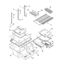 Whirlpool 5GR9SHKXLQ01 shelf parts diagram