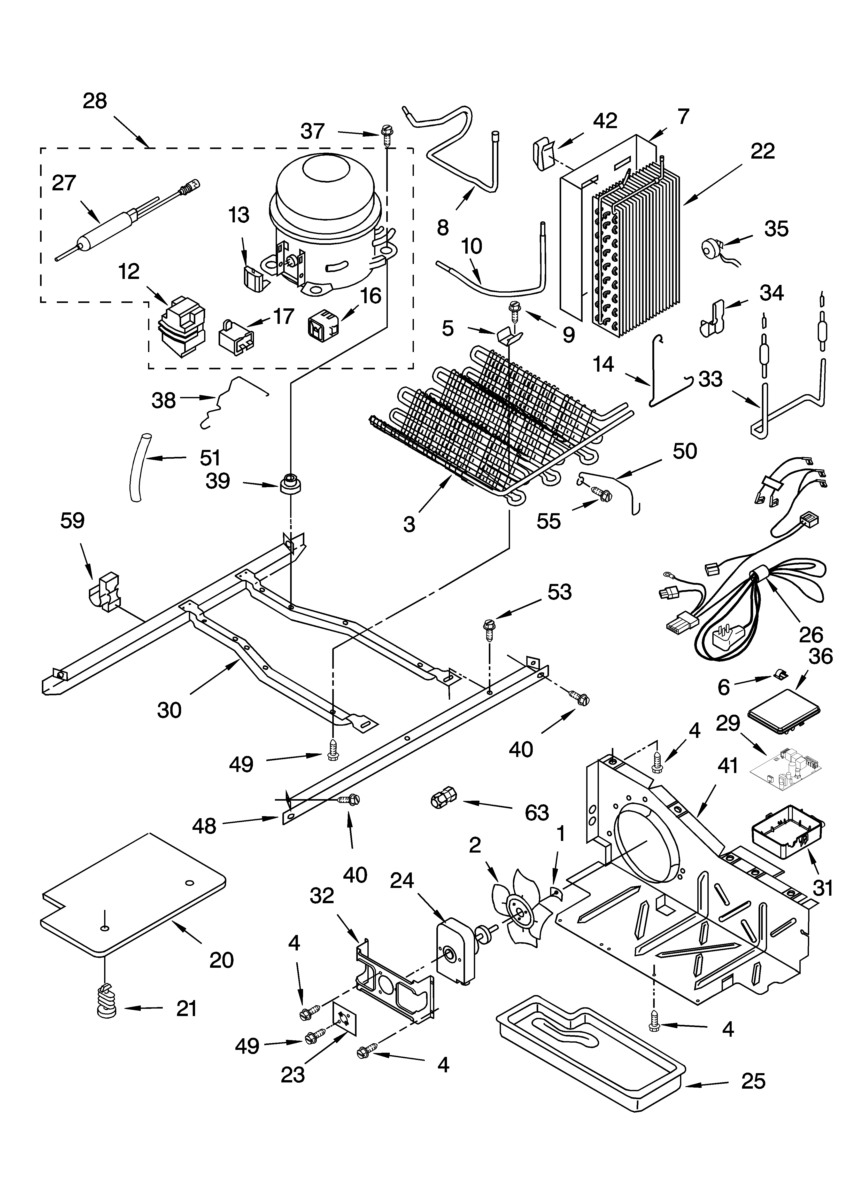 Whirlpool 7GS2SHAXMS00 unit parts diagram