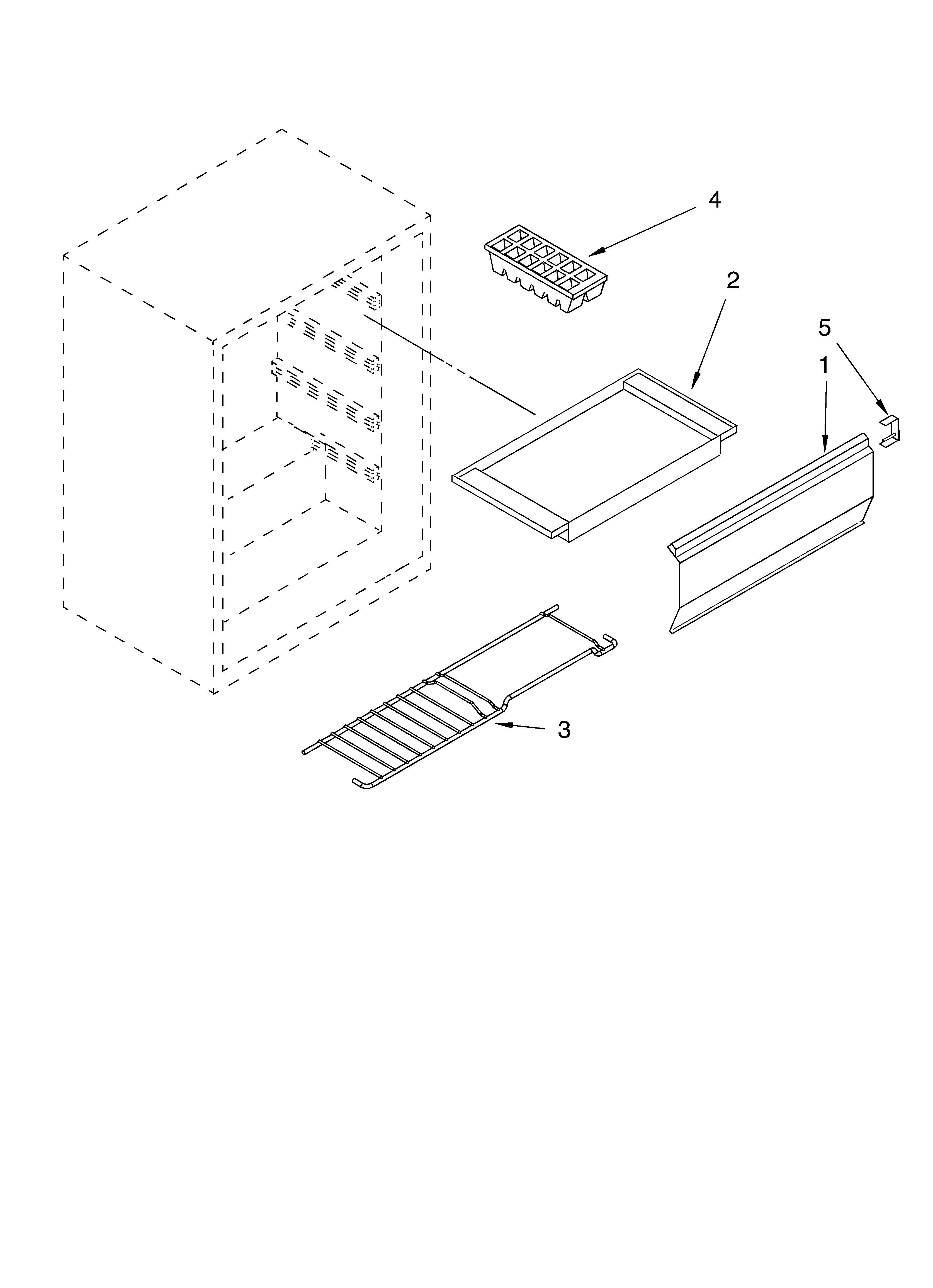 Whirlpool EL02PPXMB00 shelf parts diagram