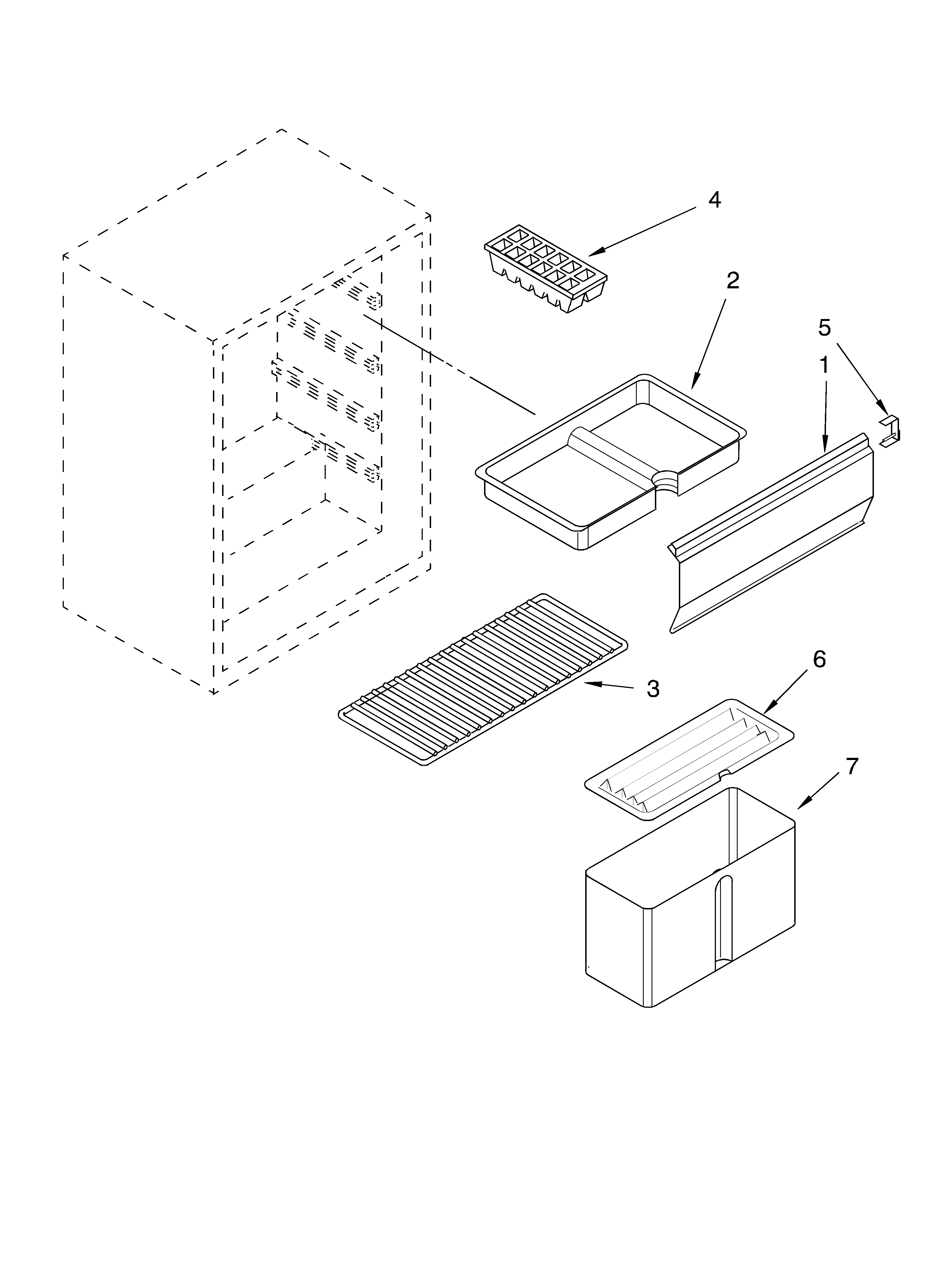 Whirlpool EL03CCXMS00 shelf parts diagram