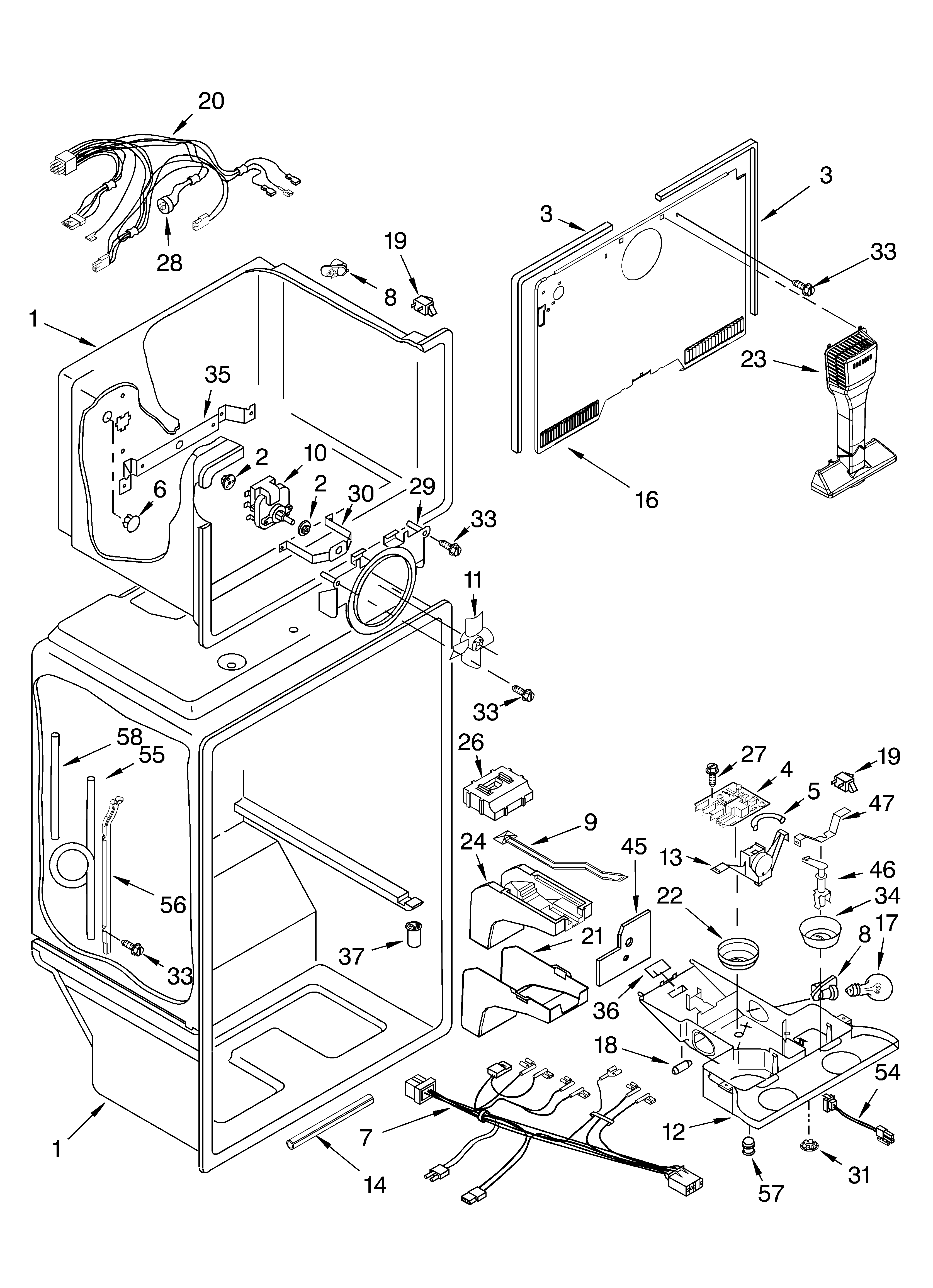 Whirlpool ET2AHTXMT00 liner parts diagram