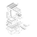 Whirlpool ET8FTEXMQ00 shelf parts, optional parts diagram